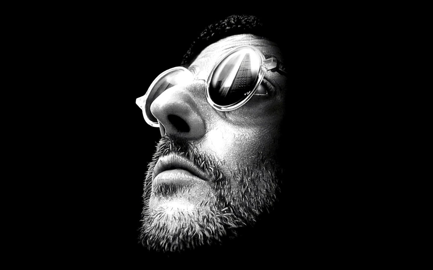 Обои взгляд, очки, актёр, черный фон, лицо, жан рено, леон, look, glasses, actor, black background, face, jean reno, leon разрешение 1920x1080 Загрузить