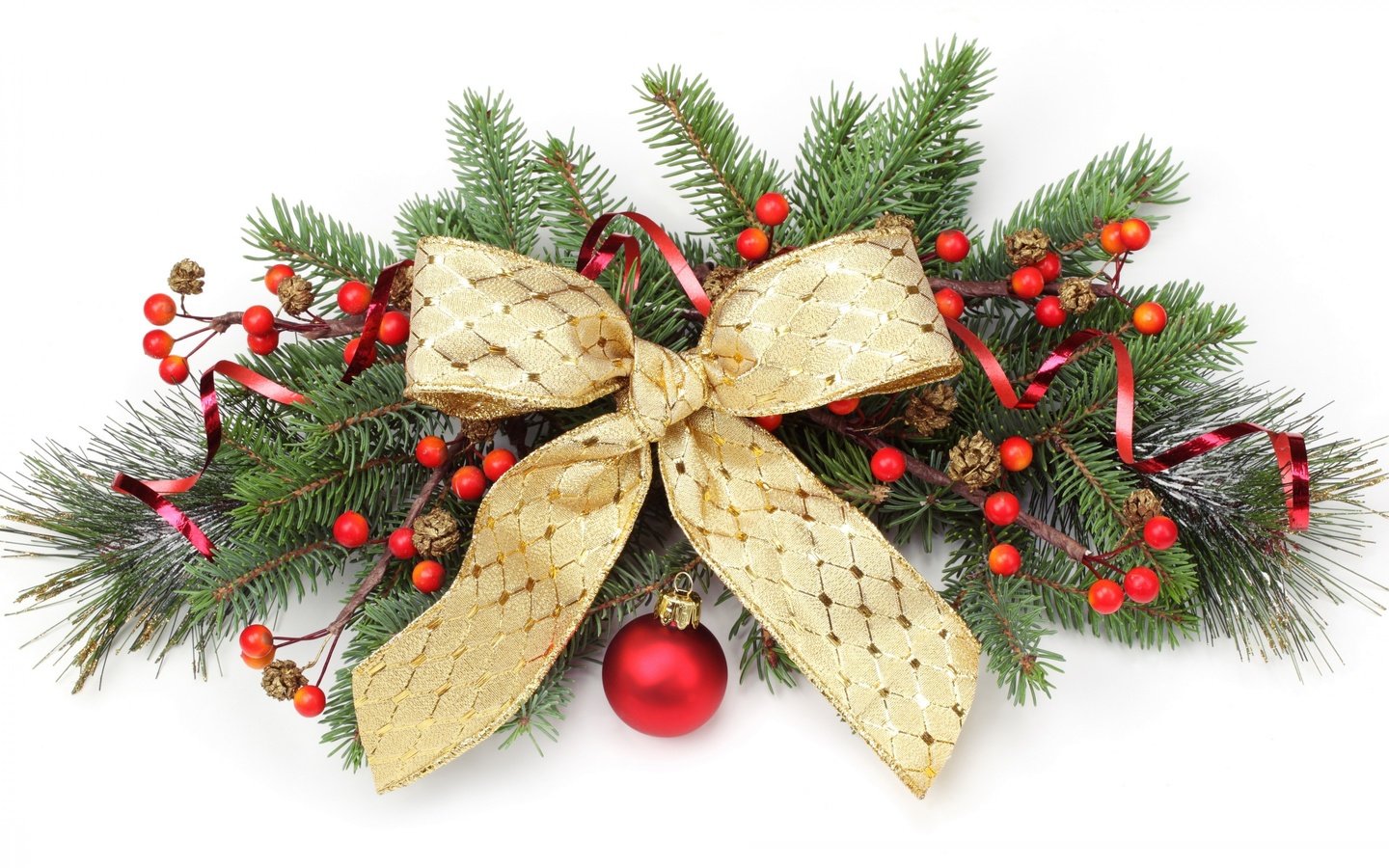 Обои новый год, рождество, венок, бант, new year, christmas, wreath, bow разрешение 2880x1800 Загрузить