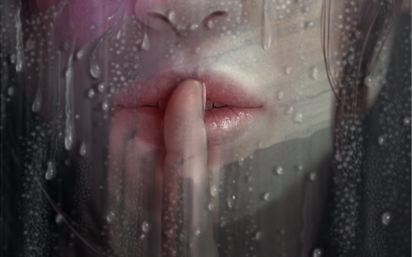 Обои вода, девушка, палец, капли, губы, стекло, помада, water, girl, finger, drops, lips, glass, lipstick разрешение 3288x2055 Загрузить