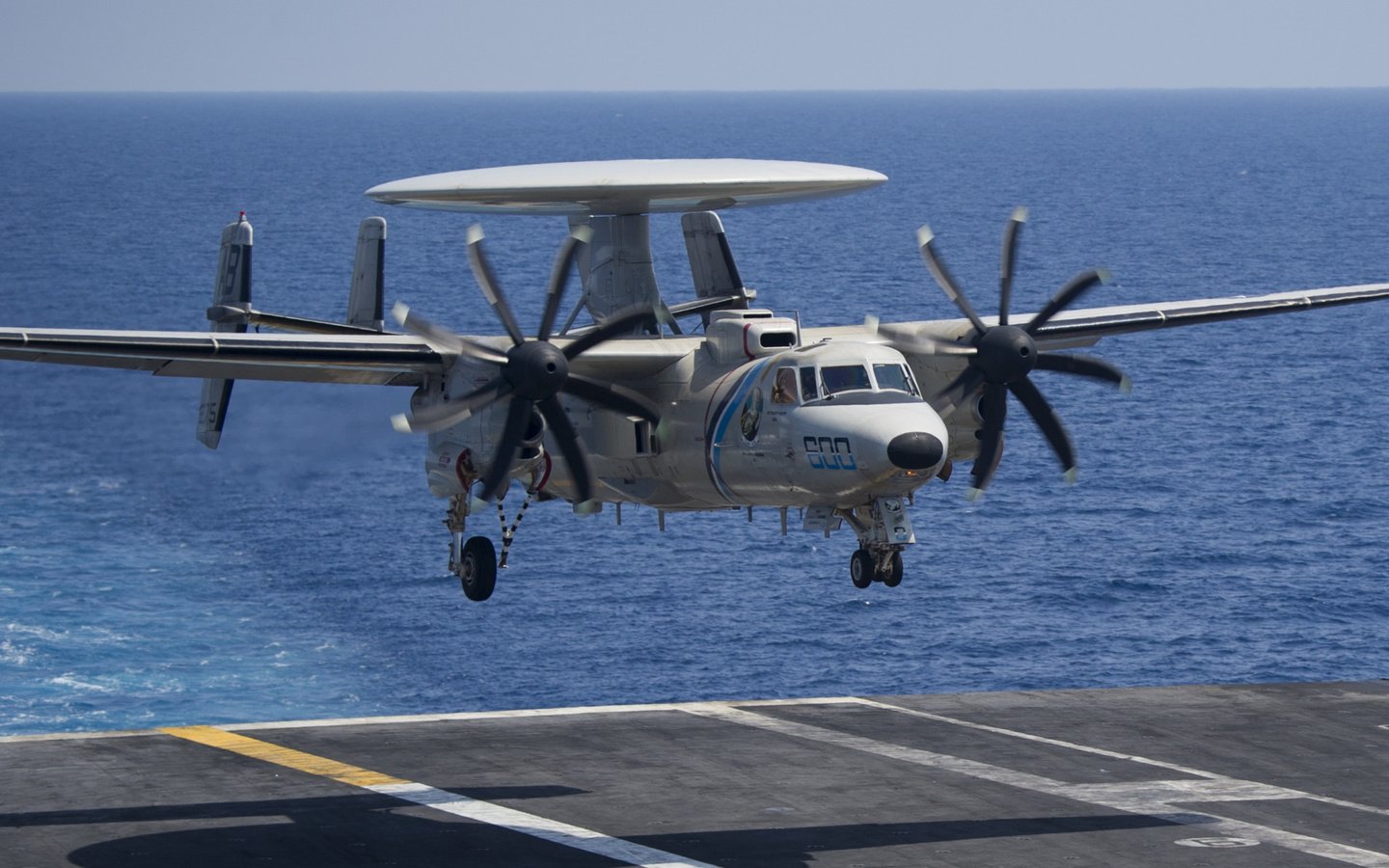 Обои авианосец, посадка, дрло, us navy, e-2d hawkeye, the carrier, landing, awacs разрешение 2112x1188 Загрузить