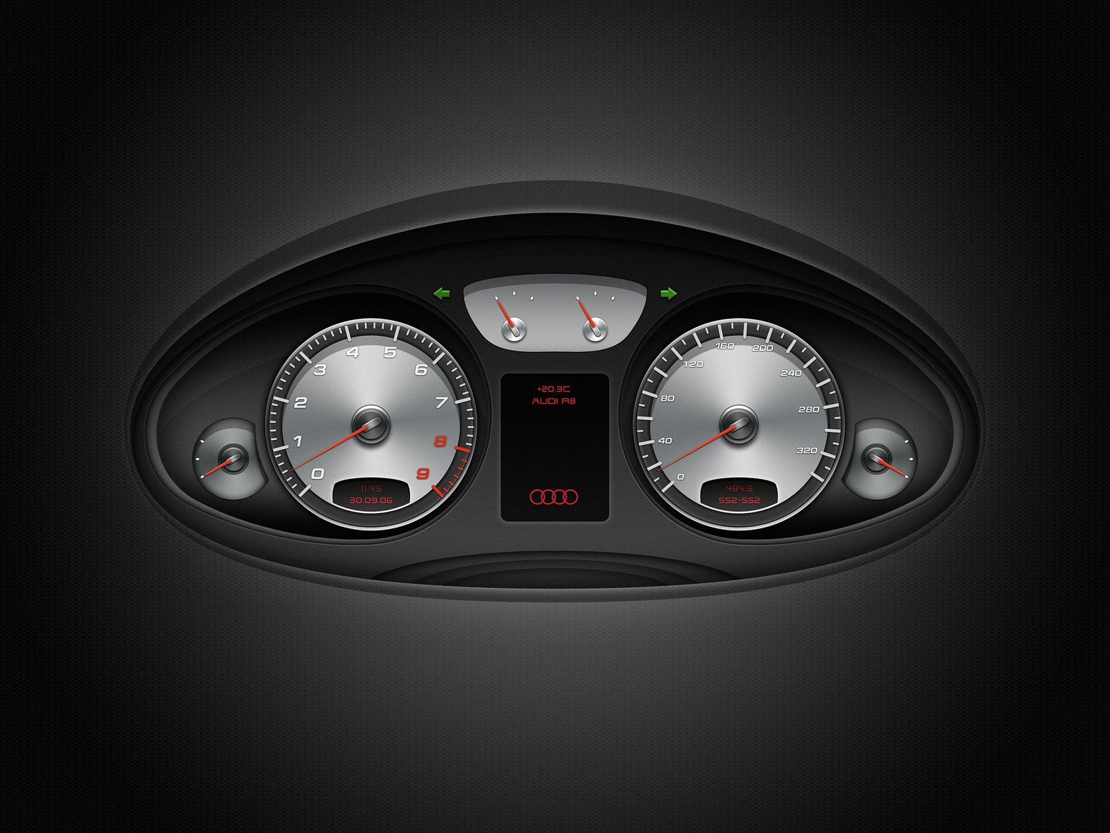 Обои машина, ауди, панель приборов, machine, audi, the instrument panel разрешение 2560x1600 Загрузить