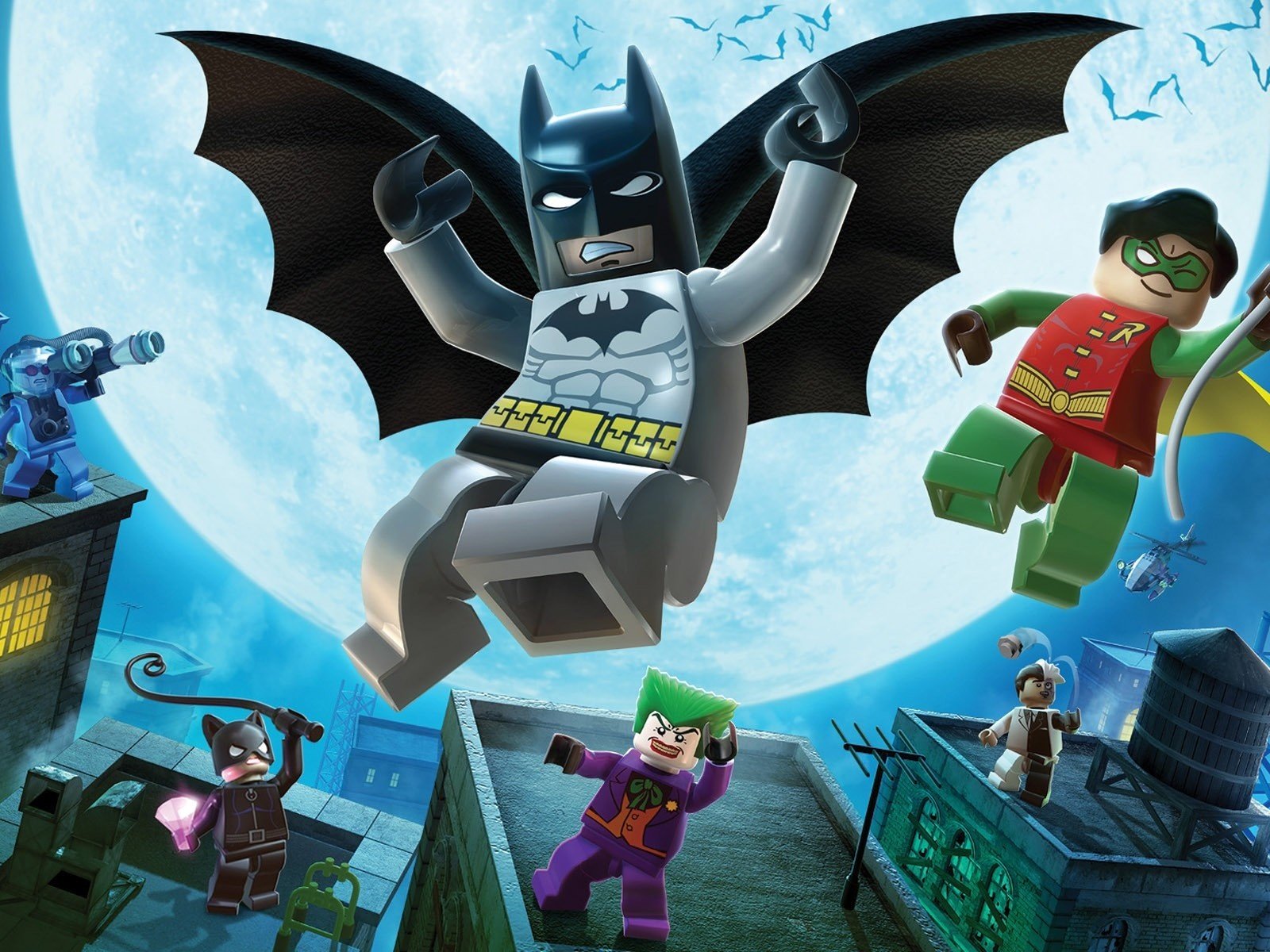 Обои лего, бэтмэн, герои, lego, batman, heroes разрешение 1920x1200 Загрузить