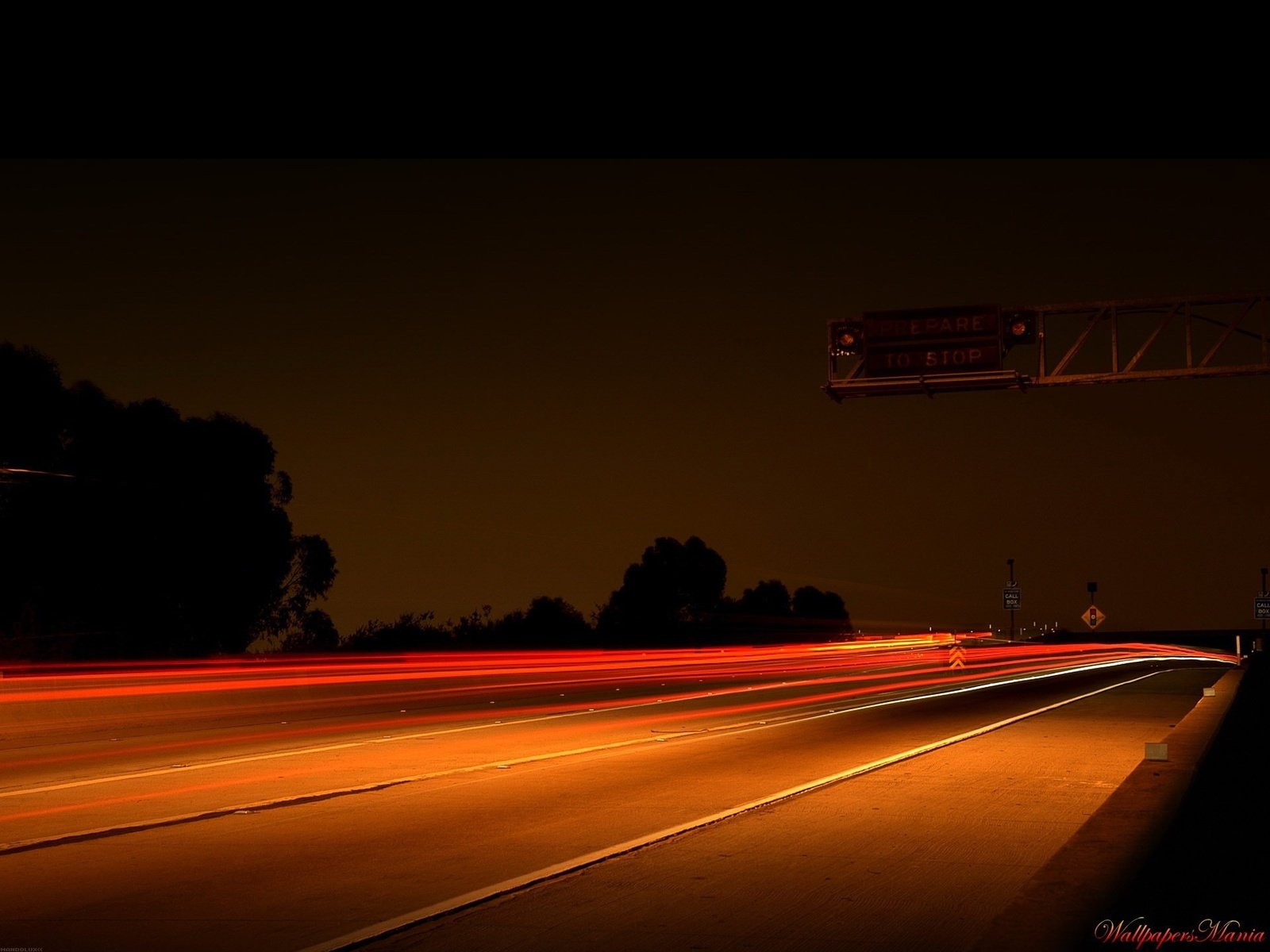 Обои дорога, ночь, огни, шоссе, road, night, lights, highway разрешение 1920x1440 Загрузить