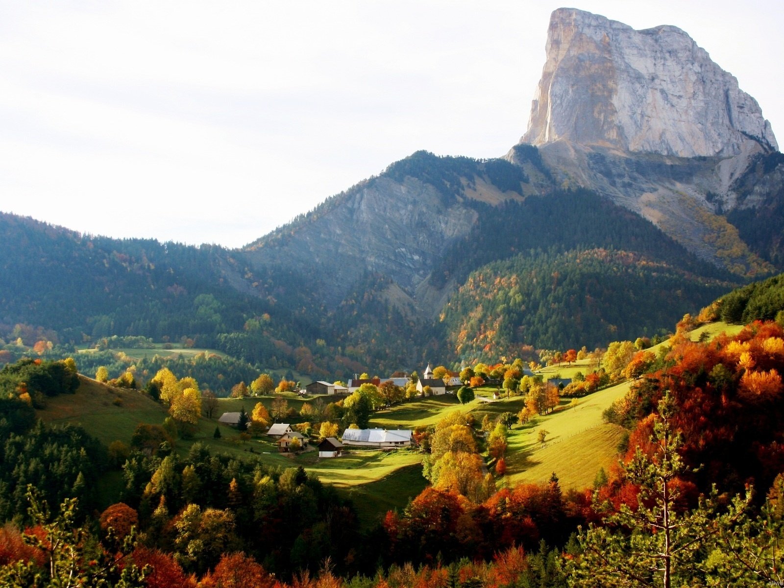 Обои осень, горных, сельских, autumn, mountain, rural разрешение 1920x1200 Загрузить