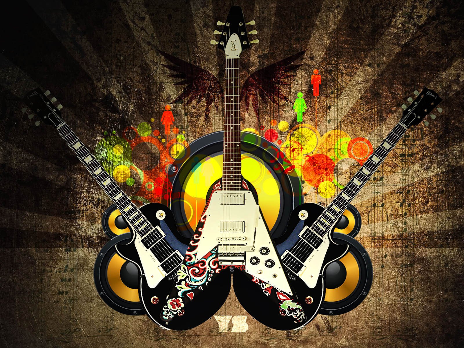 Обои лого, гитары, звук, logo, guitar, sound разрешение 1920x1200 Загрузить