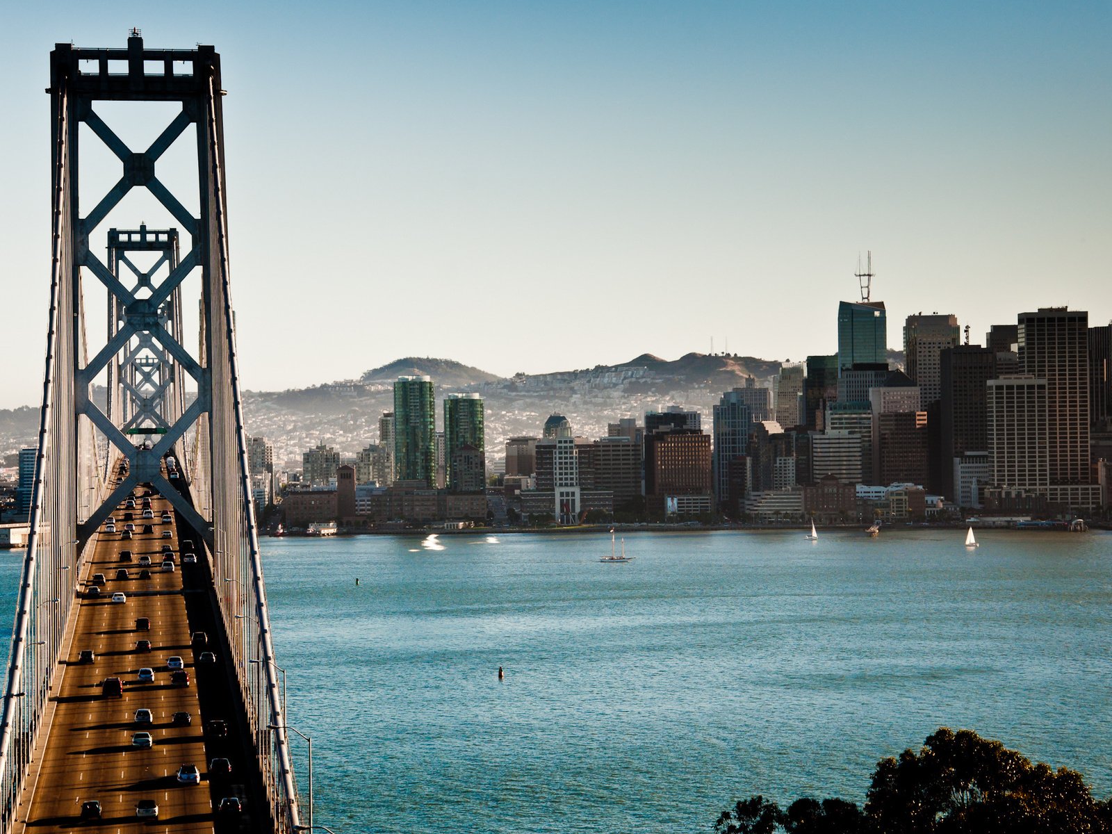 Обои мост, сан-франциско, калифорния, the bay bridge, bridge, san francisco, ca разрешение 2560x1600 Загрузить