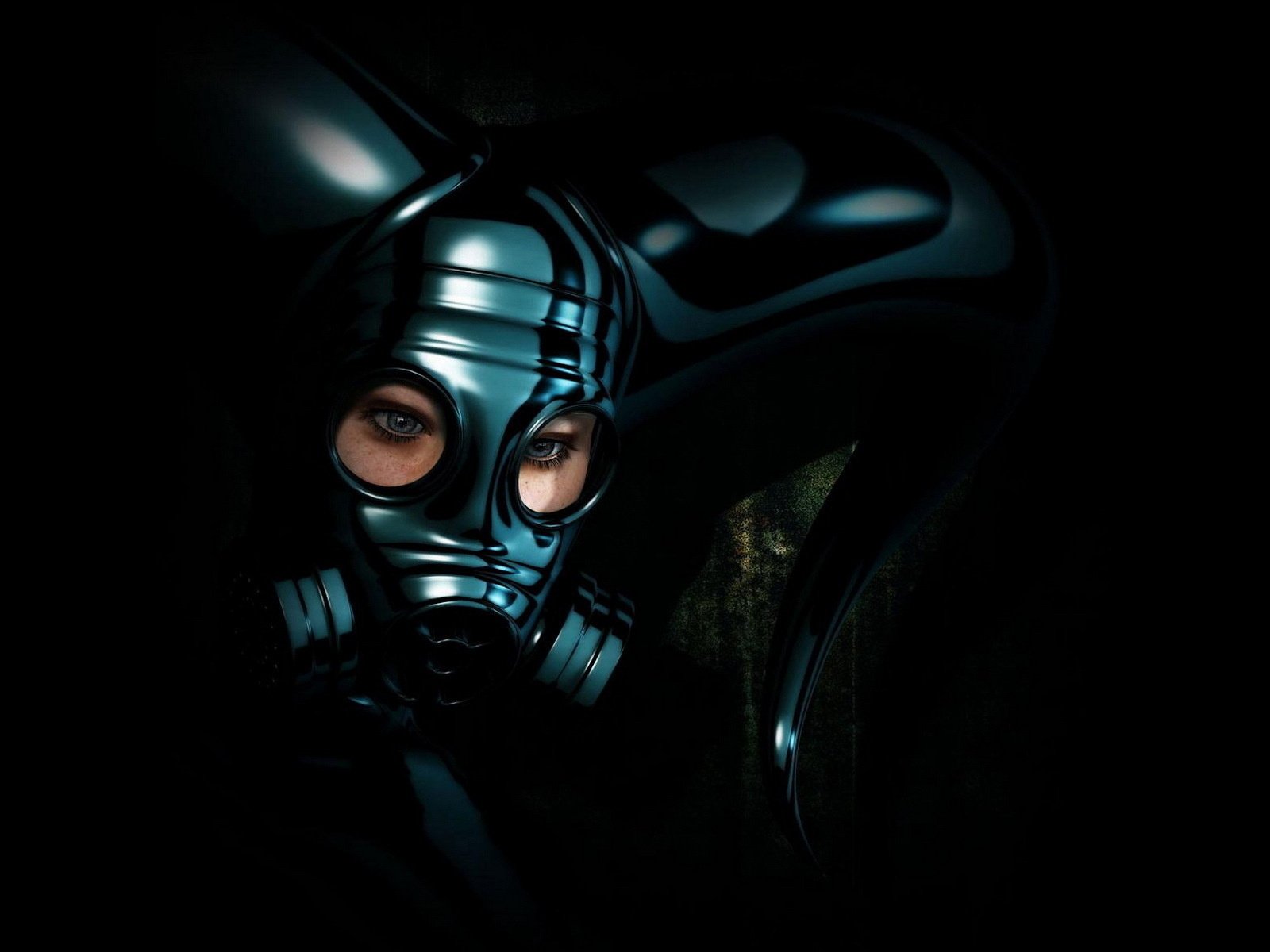 Обои девушка, маска, шлем, противогаз, girl, mask, helmet, gas mask разрешение 1920x1200 Загрузить