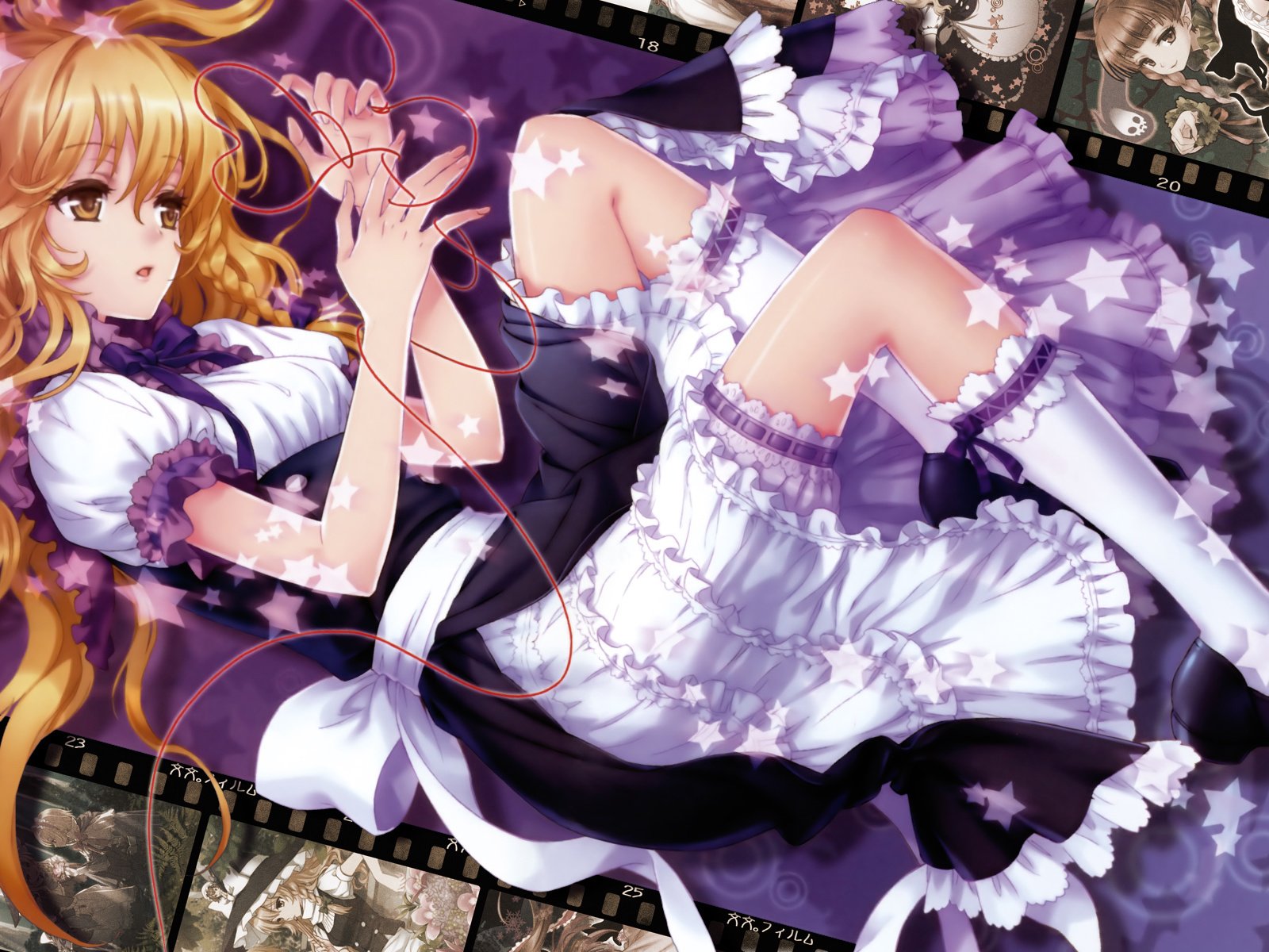 Обои горничная, kirisame marisa, в платье, тохо, marisa kirisame, the maid, dress, touhou разрешение 1920x1200 Загрузить