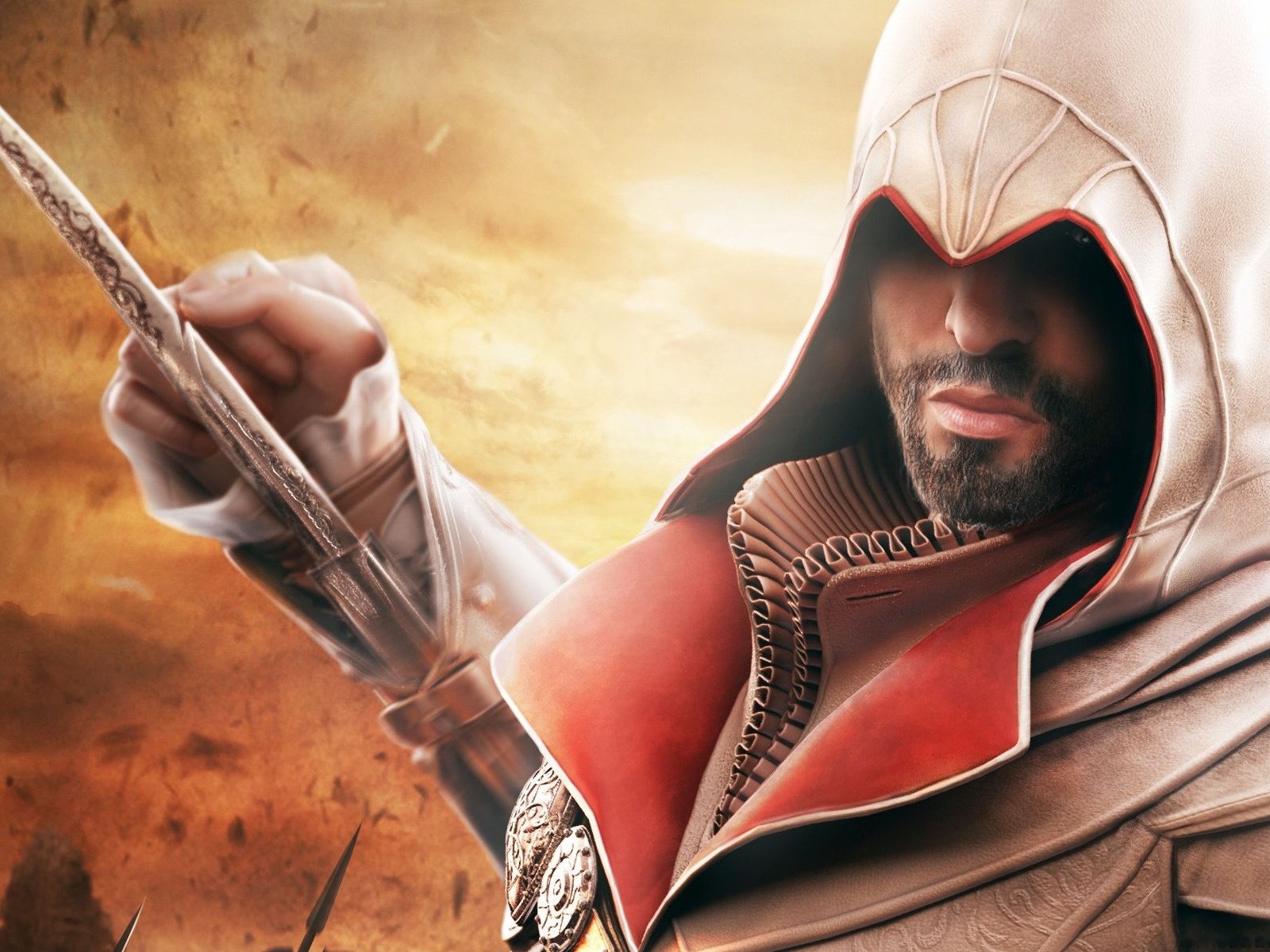 Обои assassins creed, ассасин, братство, эцио, assassin, brotherhood, ezio разрешение 1920x1200 Загрузить