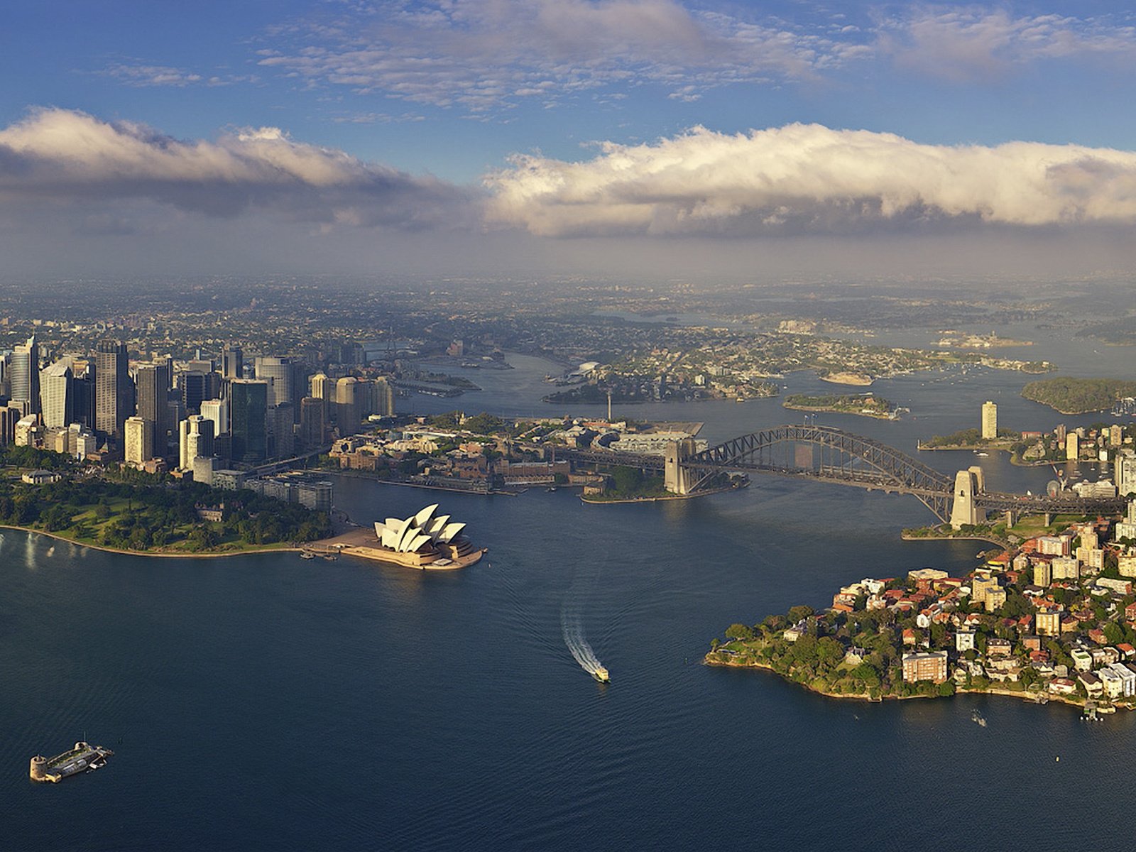 Обои облака, вид сверху, сидней, австралия, clouds, the view from the top, sydney, australia разрешение 1920x1200 Загрузить