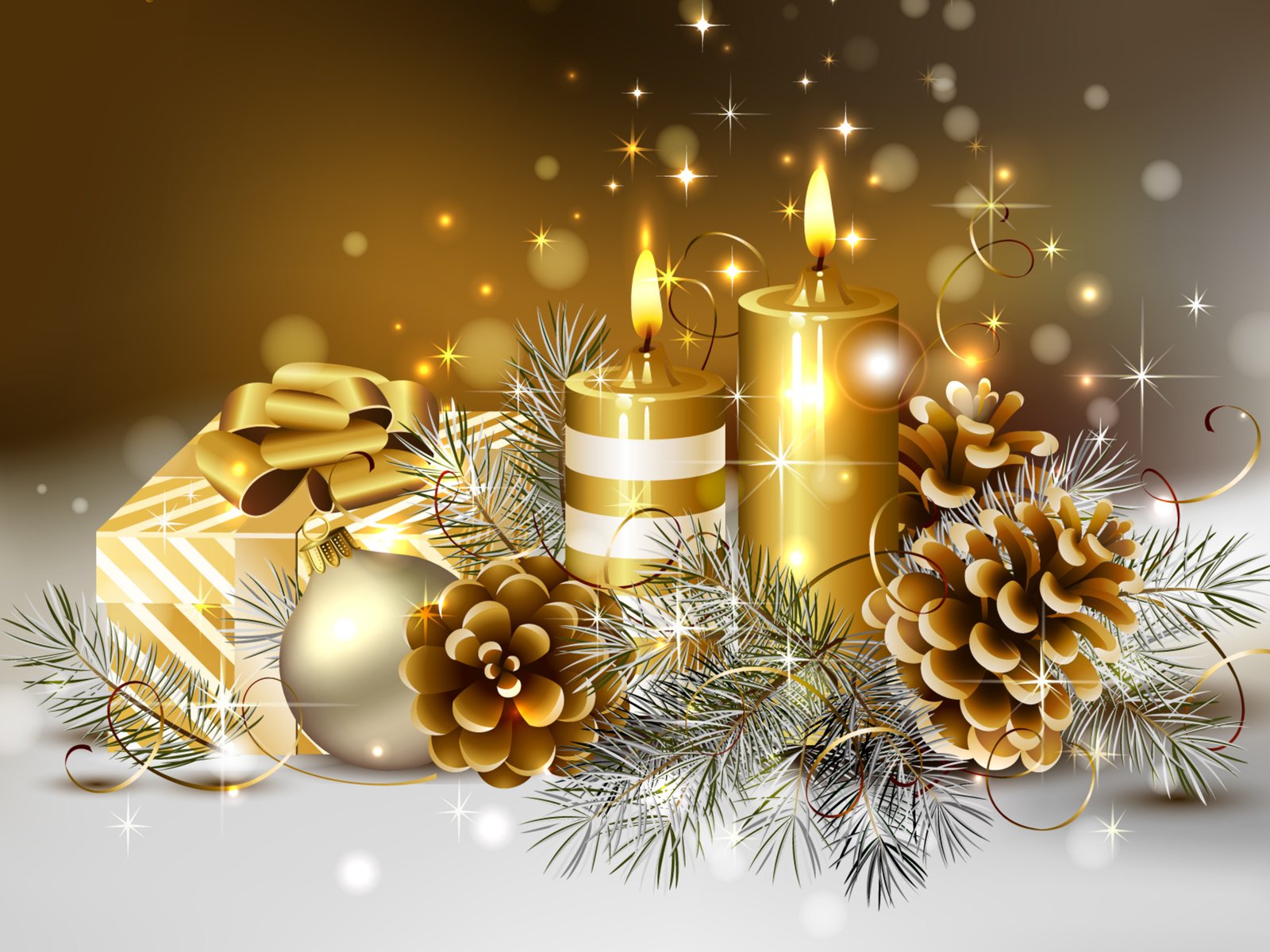 Обои свечи, новый год, зима, праздник, шишки, candles, new year, winter, holiday, bumps разрешение 2800x1949 Загрузить