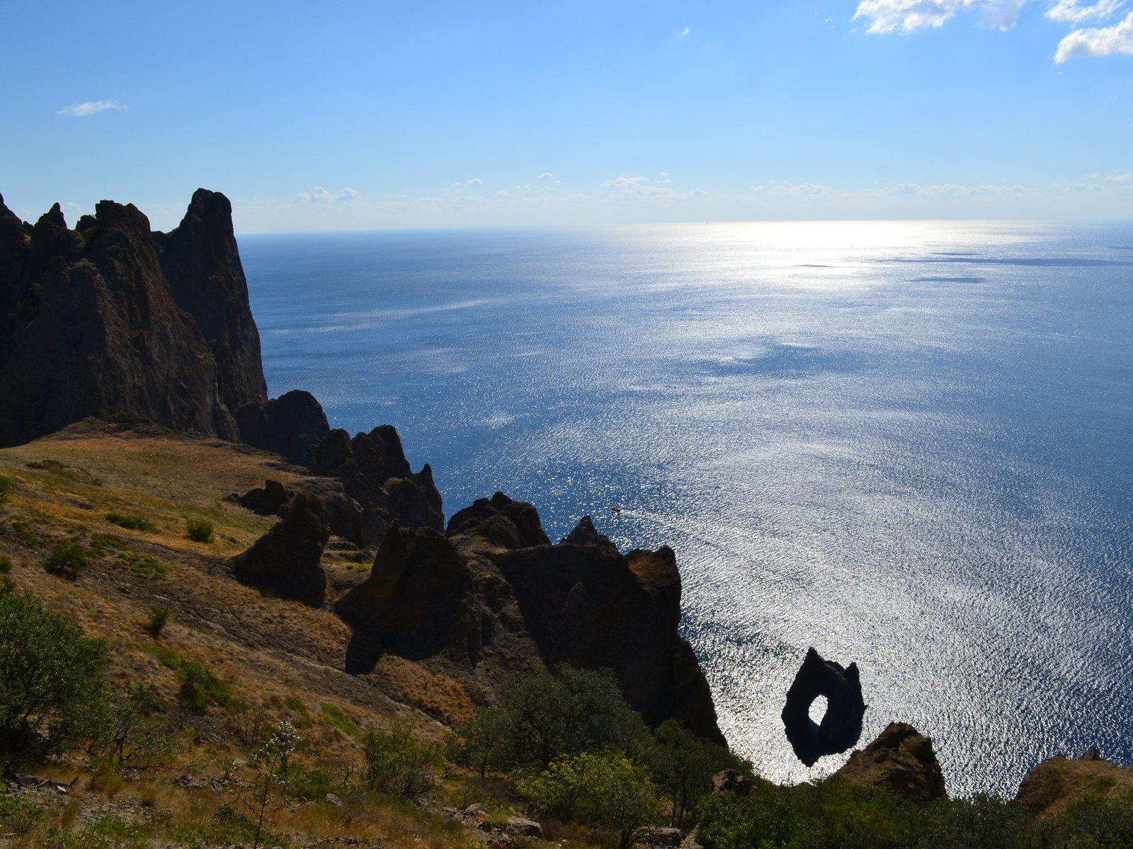 Обои горы, скалы, море, крым, карадаг, mountains, rocks, sea, crimea, karadag разрешение 4608x3072 Загрузить