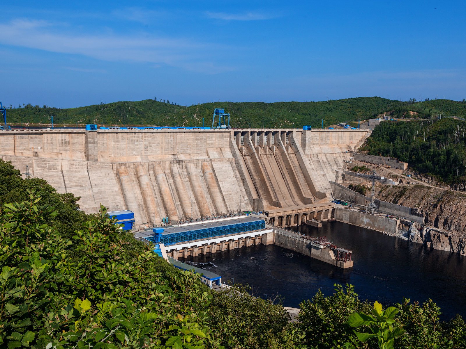 Обои амурская область бурейская гэс-1, the amur region bureya hydroelectric power station-1 разрешение 1920x1200 Загрузить