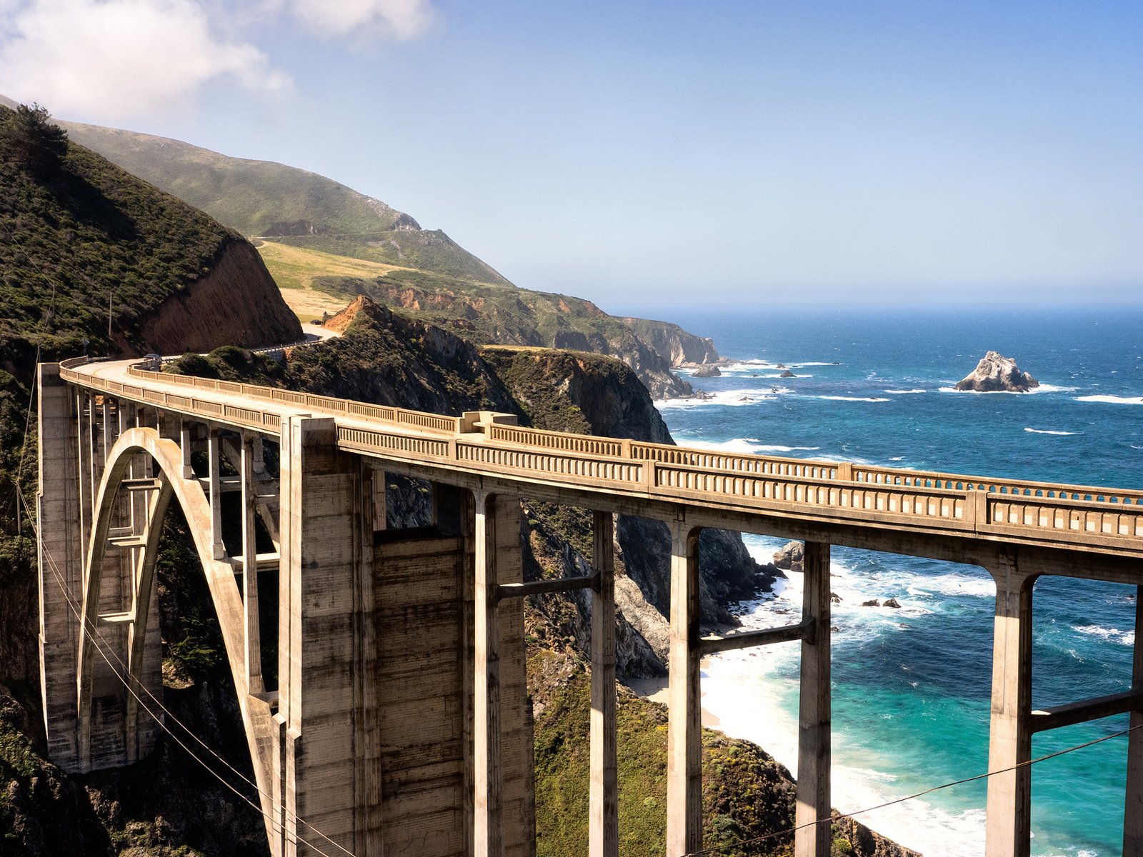 Обои пляж, мост, трасса, the westcoast, ка­ли­фор­нийс­кая, beach, bridge, track, california разрешение 1920x1200 Загрузить