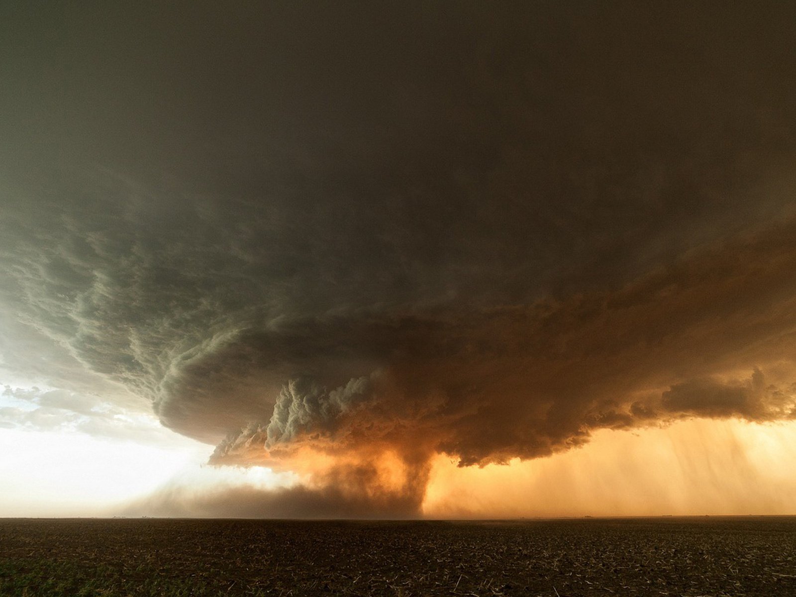Обои буря, закат, облако, торнадо, storm, sunset, cloud, tornado разрешение 1920x1200 Загрузить