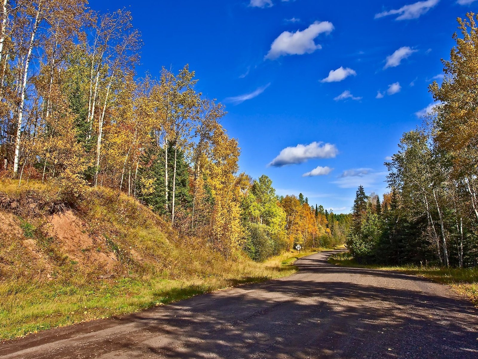 Обои небо, дорога, деревья, пейзаж, осень, the sky, road, trees, landscape, autumn разрешение 1920x1200 Загрузить