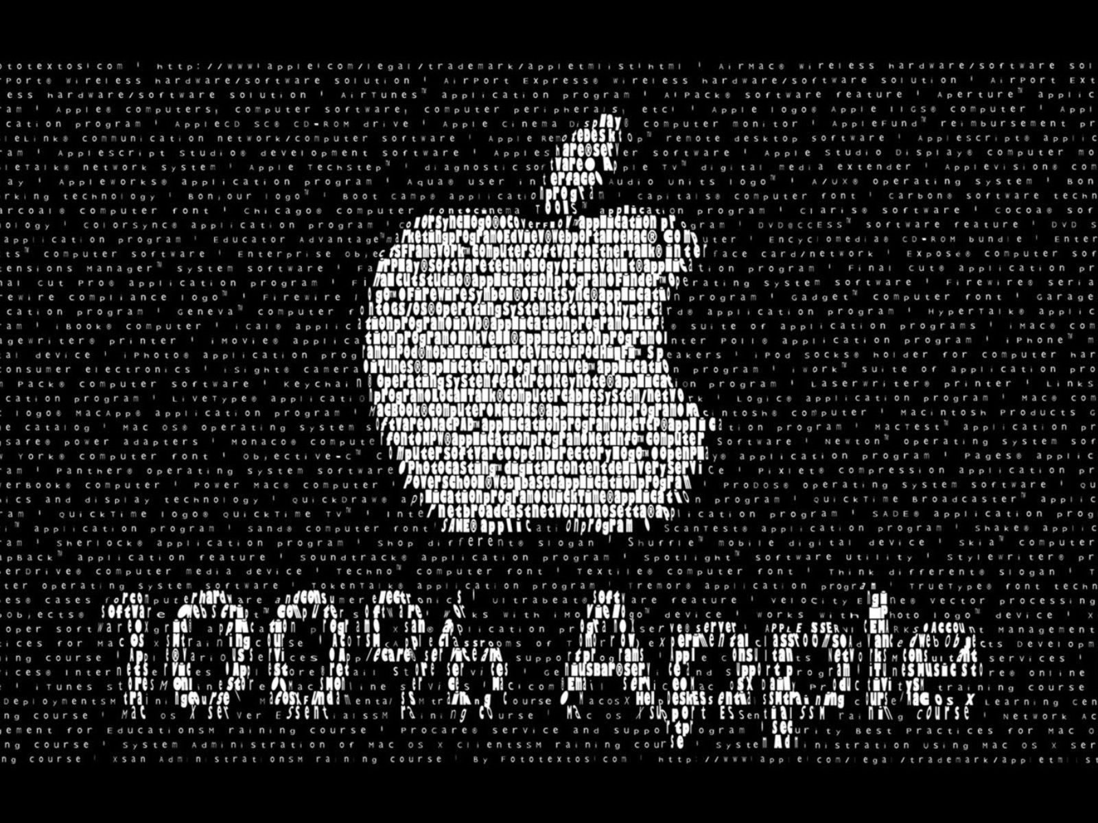 Обои буквы, эппл, 100%, letters, apple разрешение 1949x1218 Загрузить