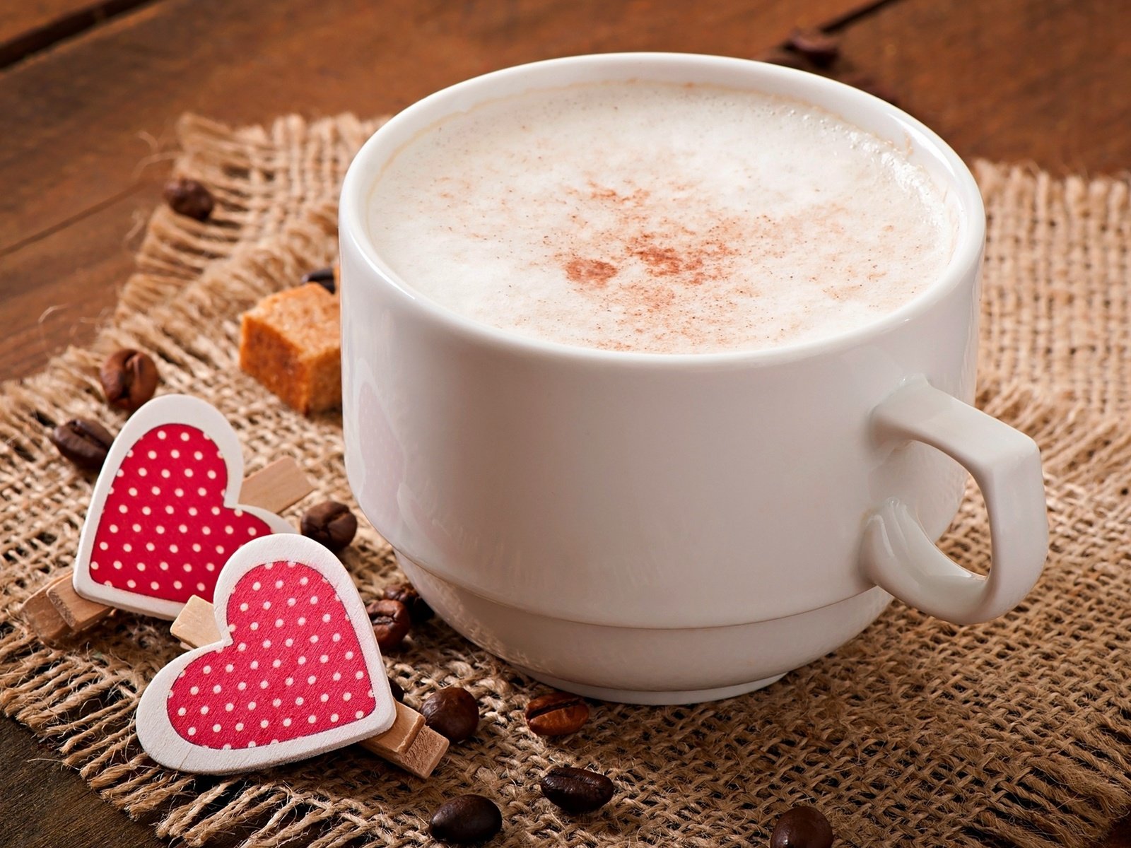 Обои кофе, чашка, молоко, сердечки, coffee, cup, milk, hearts разрешение 3470x2304 Загрузить