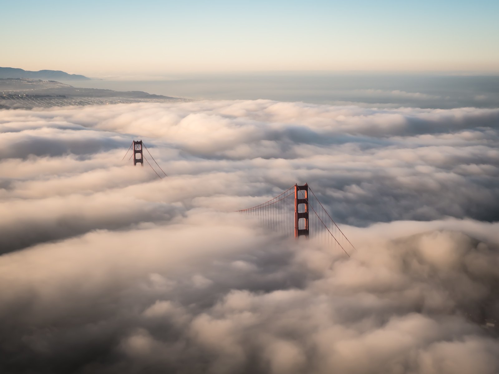 Обои облака, мост, америка, сша, золотые ворота, clouds, bridge, america, usa, golden gate разрешение 4754x3169 Загрузить