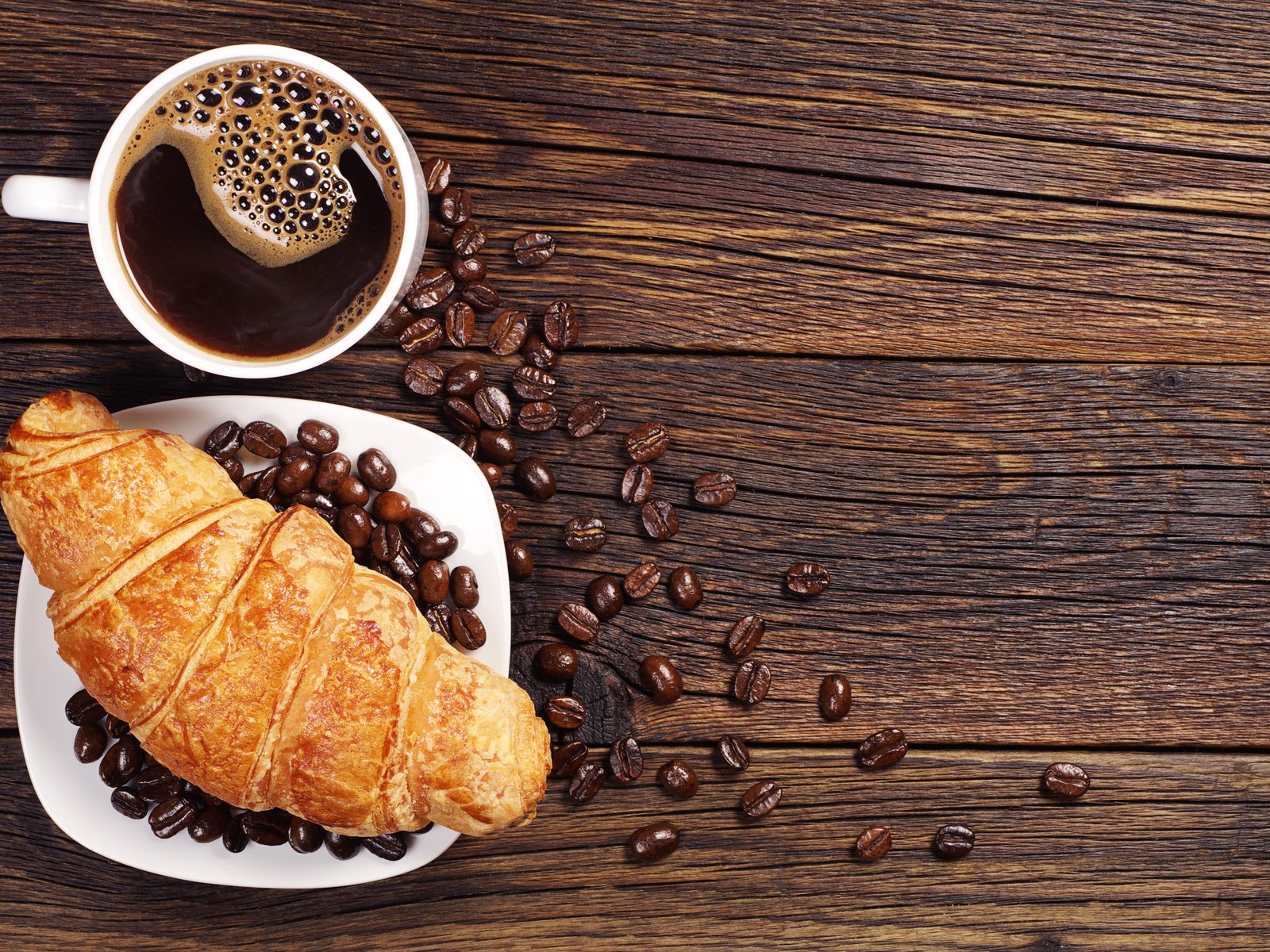 Обои зерна, кофе, завтрак, выпечка, круасан, круассан, grain, coffee, breakfast, cakes, croissant разрешение 4288x2848 Загрузить