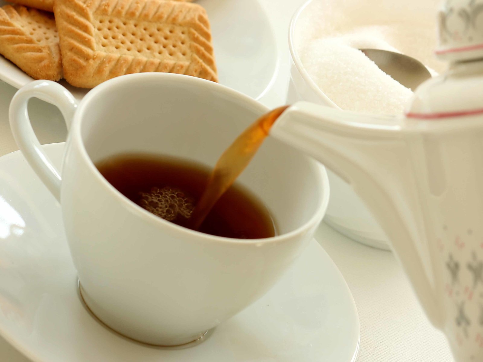 Обои чашка, чай, сахар, печенье, доброе утро, cup, tea, sugar, cookies, good morning разрешение 3888x2592 Загрузить