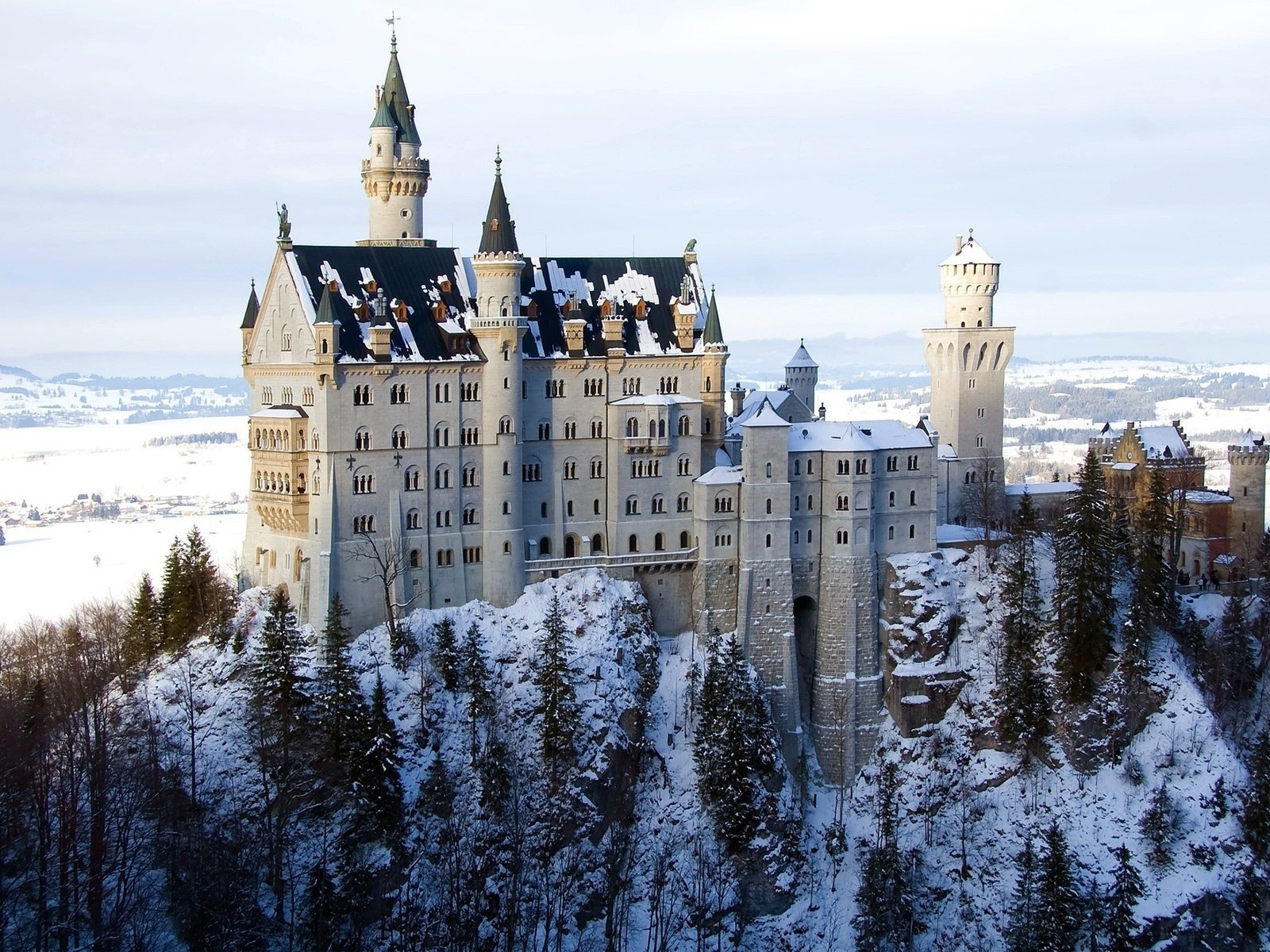 Обои германия, бавария, замок нойшванштайн, баварии, germany, bayern, neuschwanstein castle, bavaria разрешение 2560x1600 Загрузить