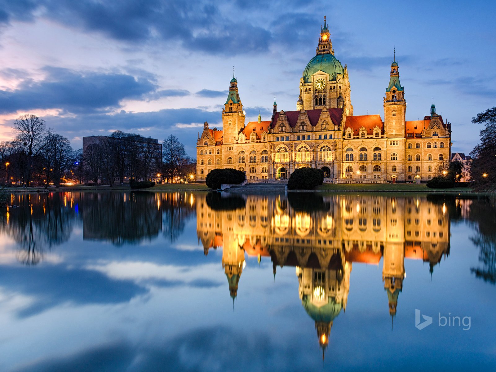 Обои германия, ганновер, bing, city hall, germany, hanover разрешение 1920x1200 Загрузить