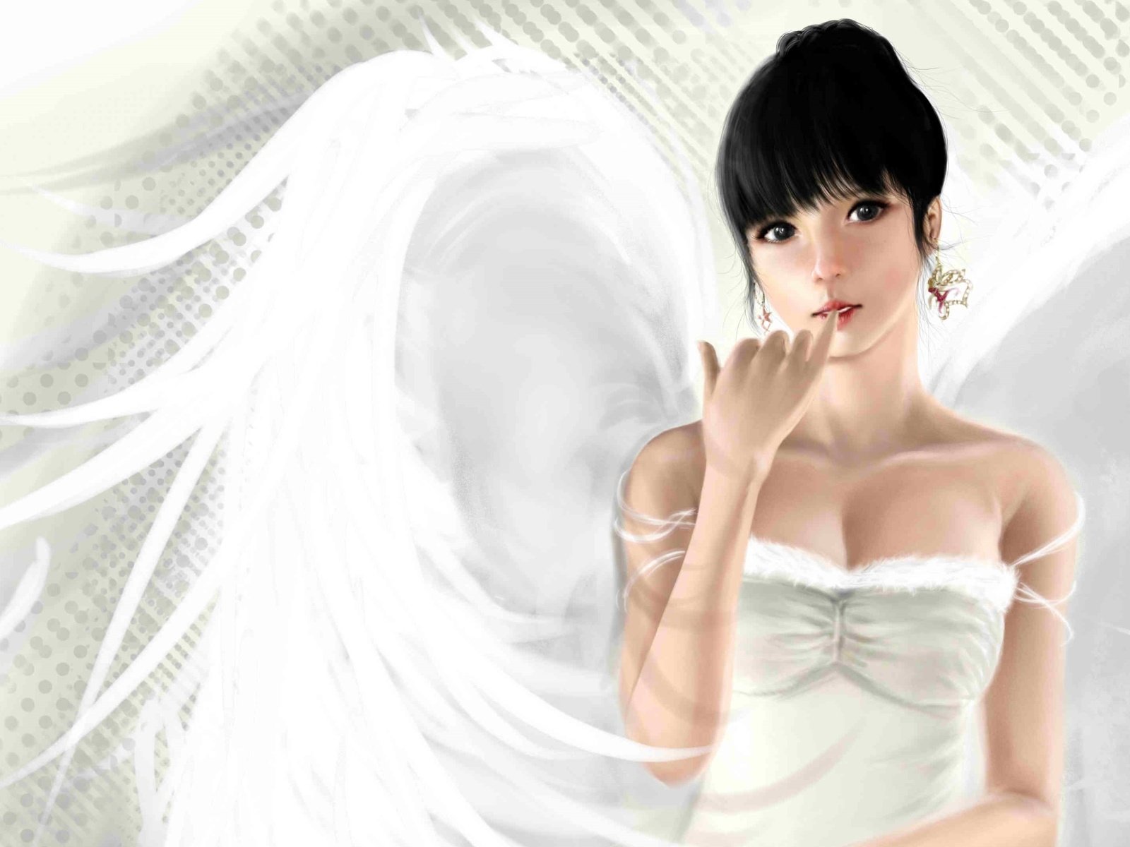 Обои арт, девушка, фон, крылья, ангел, art, girl, background, wings, angel разрешение 5193x2145 Загрузить