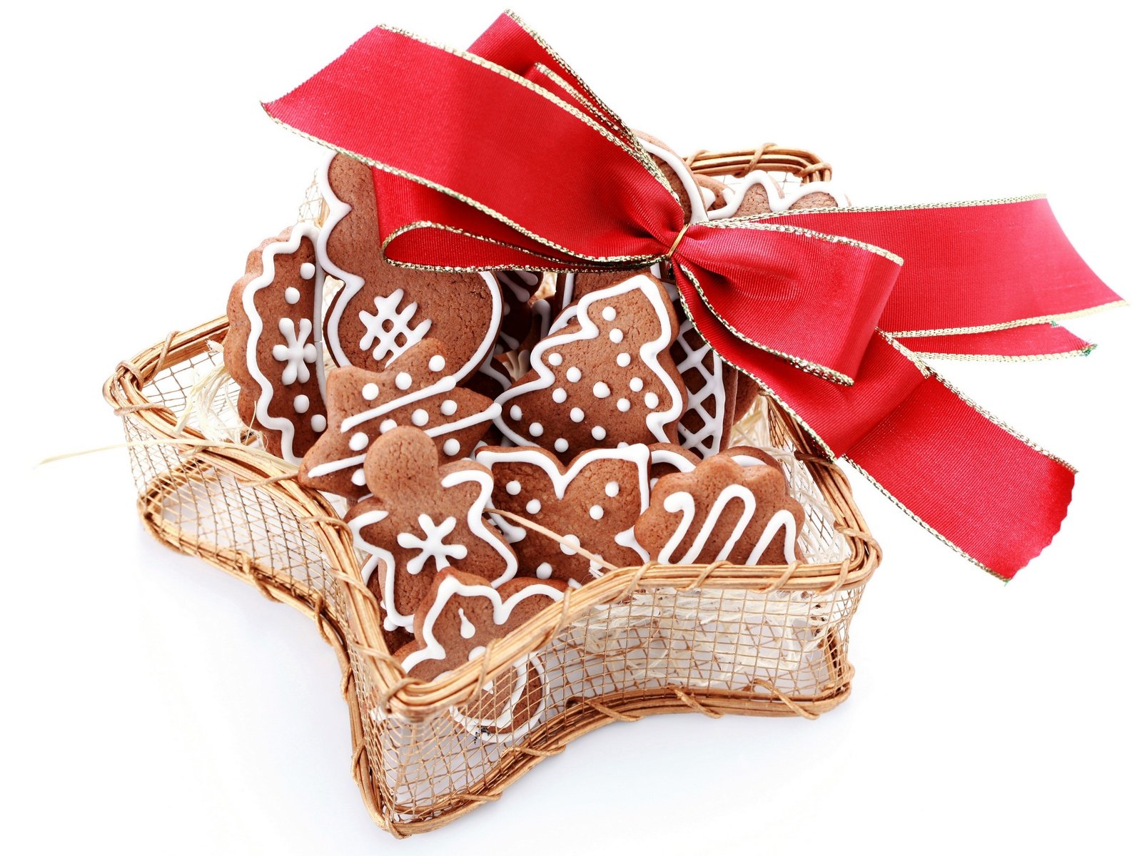 Обои рождество, печенье, выпечка, бант, елочная, baking, christmas, cookies, cakes, bow разрешение 2880x1805 Загрузить