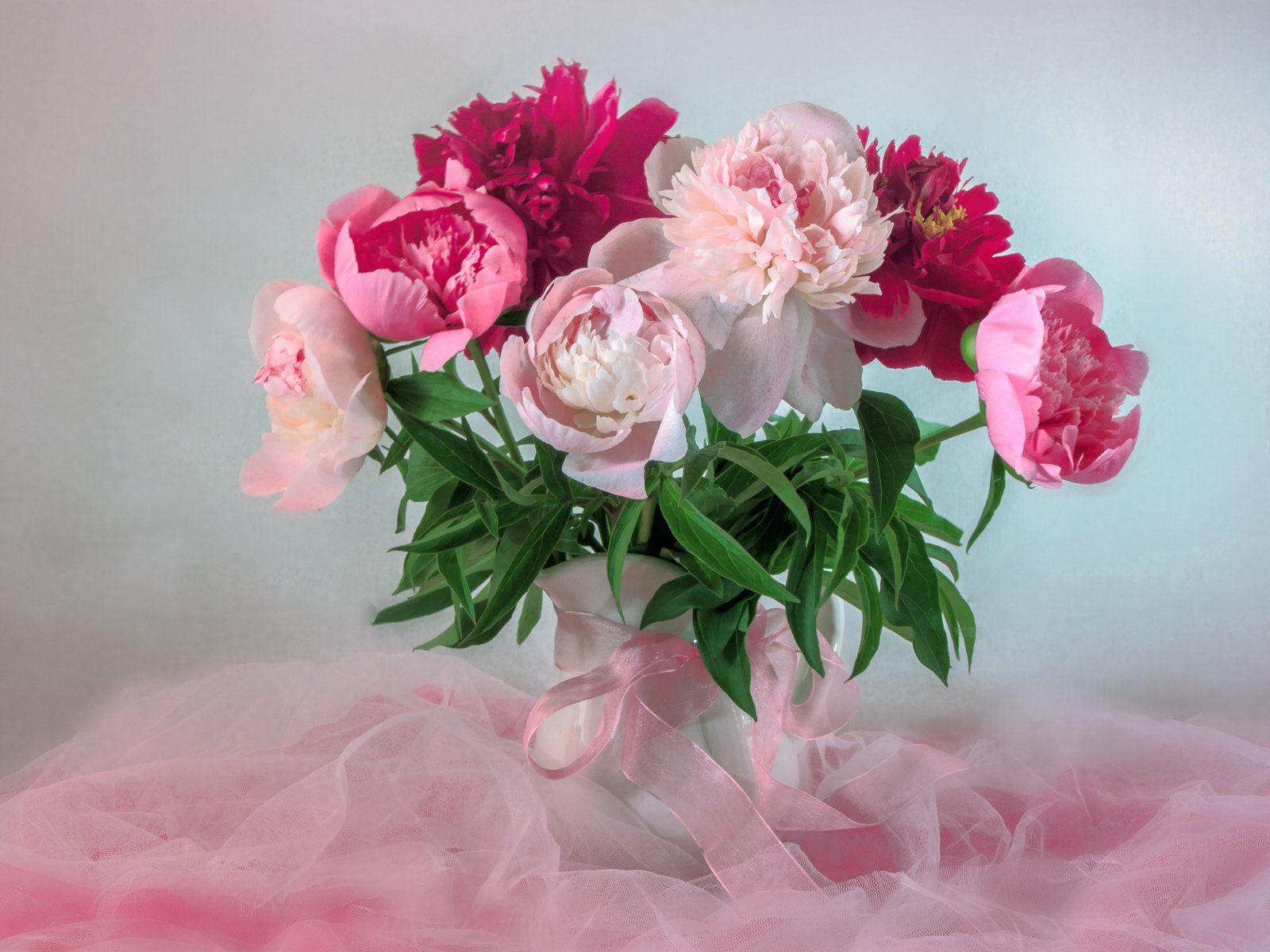 Обои букет, розовый, нежность, пионы, bouquet, pink, tenderness, peonies разрешение 1920x1287 Загрузить