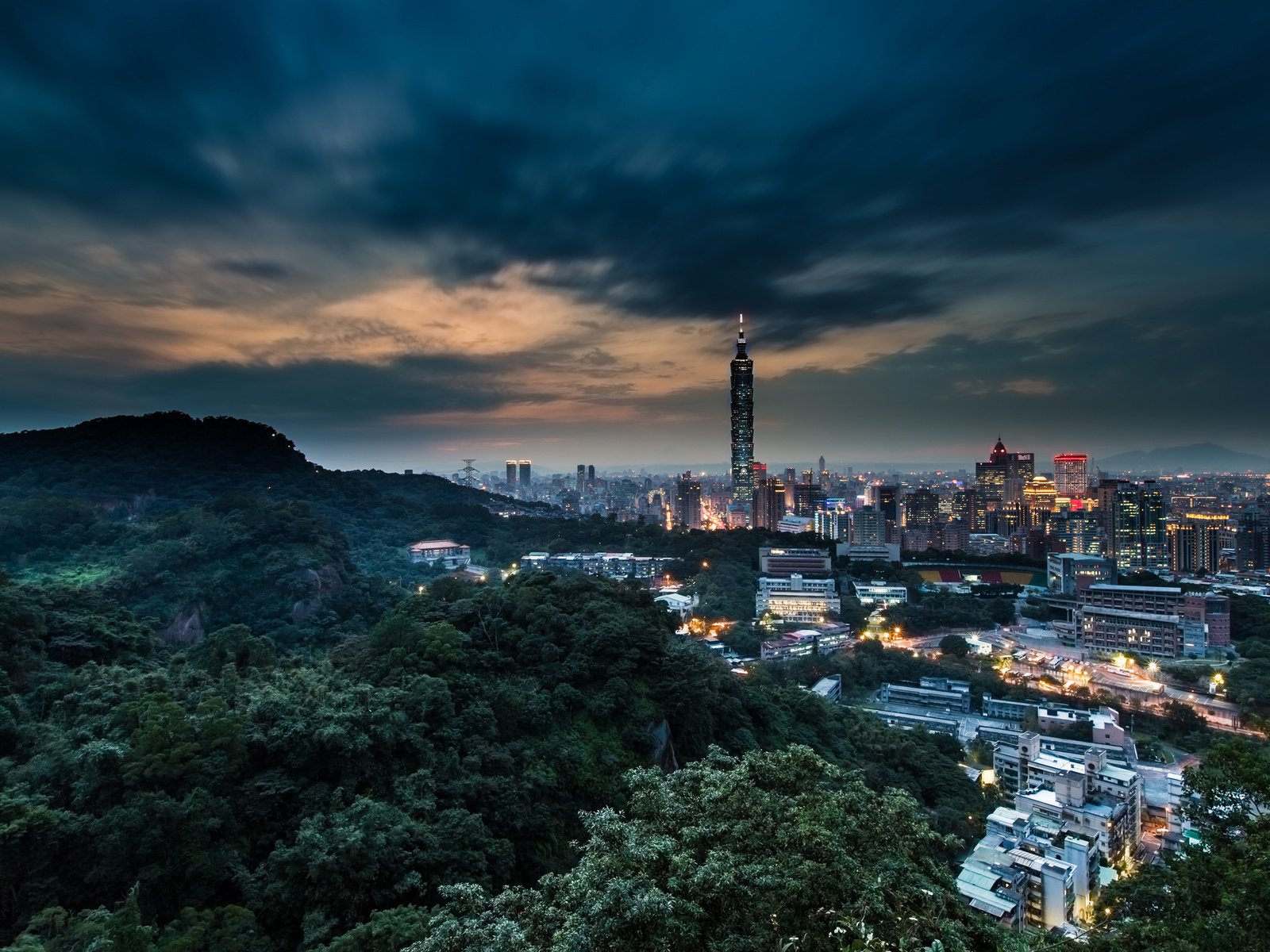 Обои город, тайбэй, тайвань, китай, кнр, the city, taipei, taiwan, china разрешение 2048x1365 Загрузить