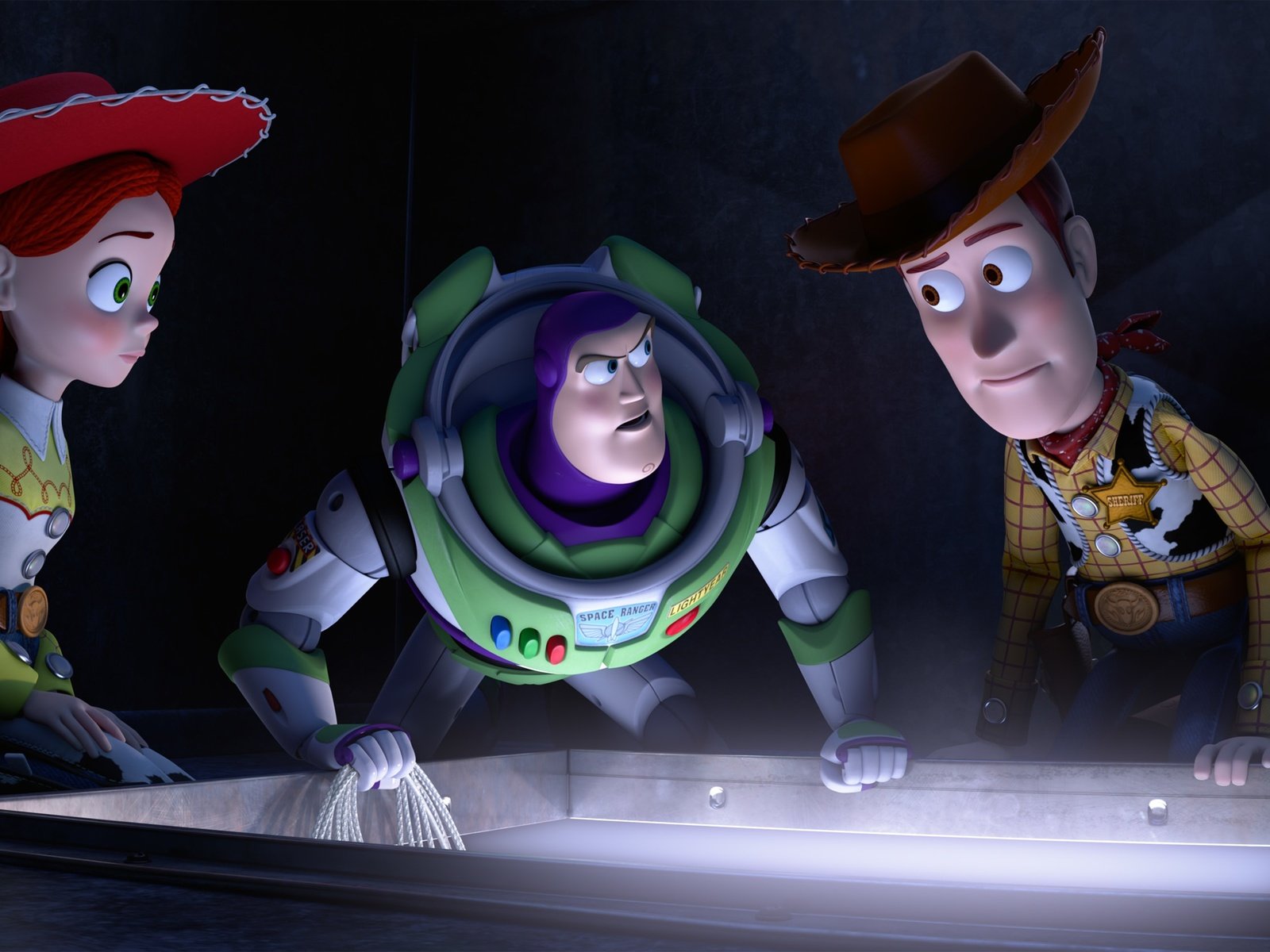 Обои мультфильм, история игрушек 2, jessie, buzz lightyear, sheriff woody, cartoon, toy story 2 разрешение 3000x1530 Загрузить