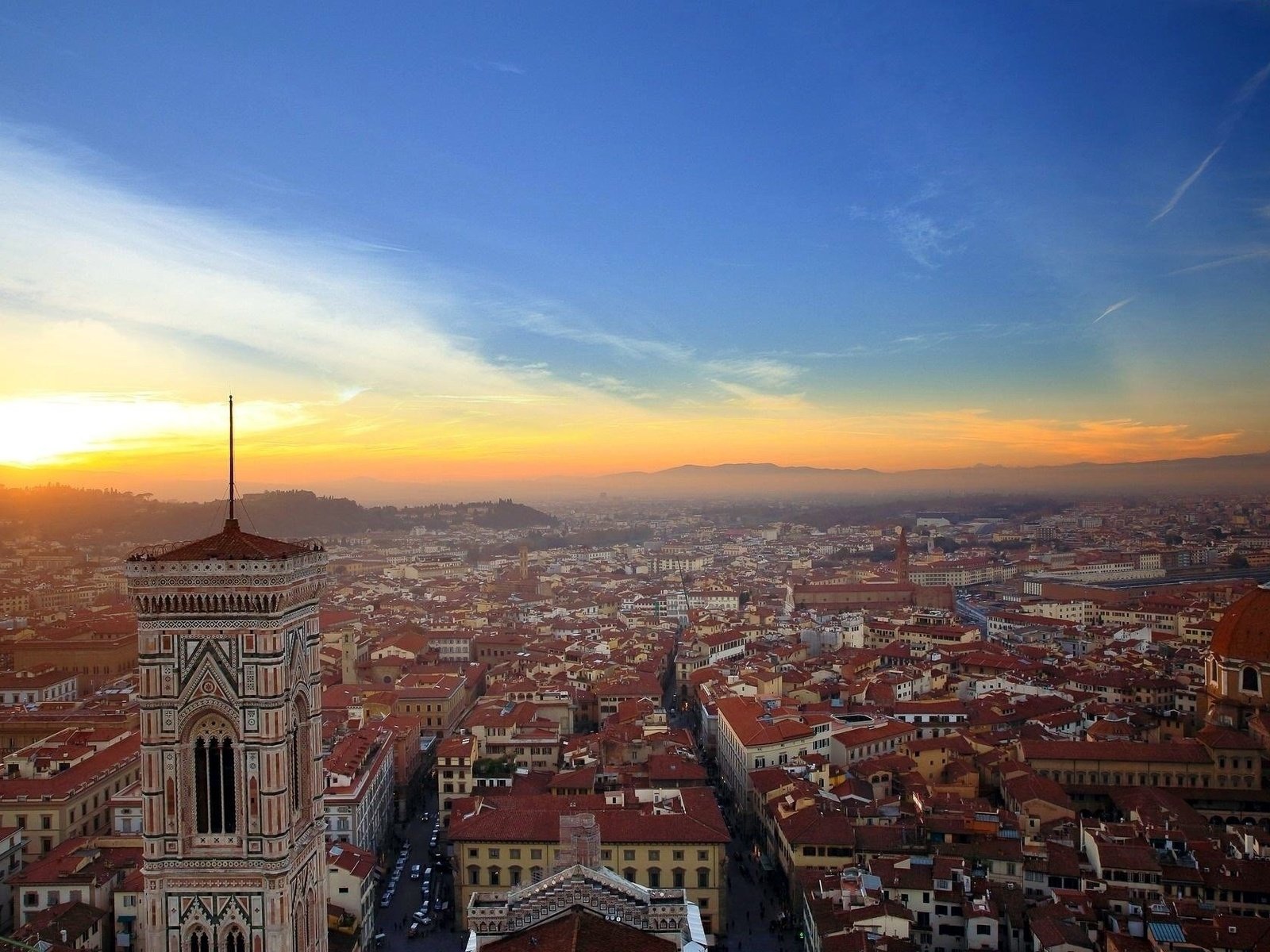 Обои панорама, город, италия, флоренция, panorama, the city, italy, florence разрешение 1920x1260 Загрузить