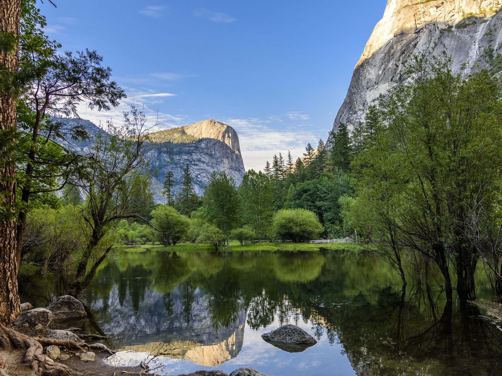 Обои река, горы, природа, лес, пейзаж, йосемите, river, mountains, nature, forest, landscape, yosemite разрешение 3840x2400 Загрузить