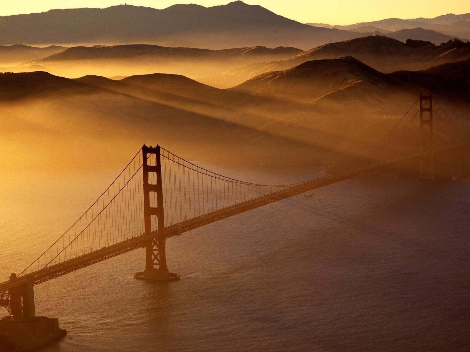 Обои закат, мост, сша, золотые ворота, сан - франциско, sunset, bridge, usa, golden gate, san francisco разрешение 1999x1306 Загрузить