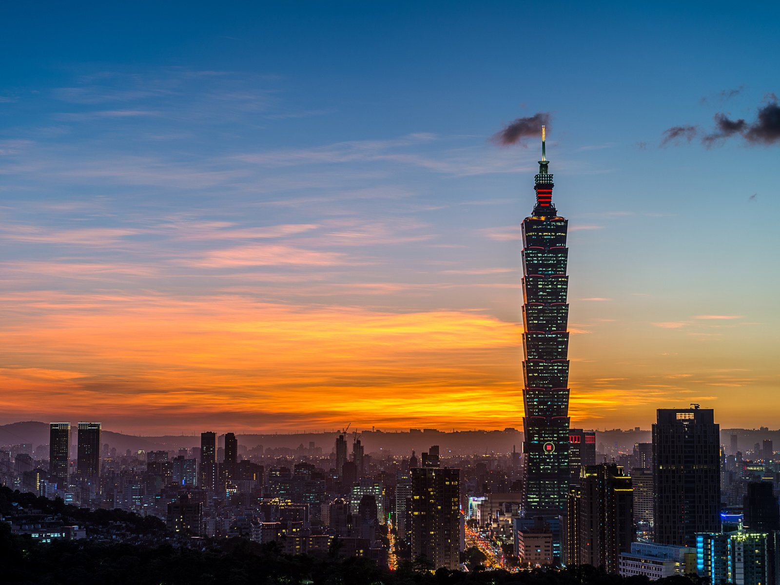 Обои башня, тайбэй, тайвань, китай, tower, taipei, taiwan, china разрешение 3000x2002 Загрузить