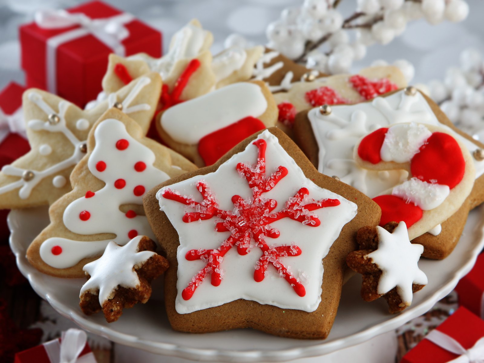 Обои рождество, печенье, выпечка, christmas, cookies, cakes разрешение 3840x2400 Загрузить
