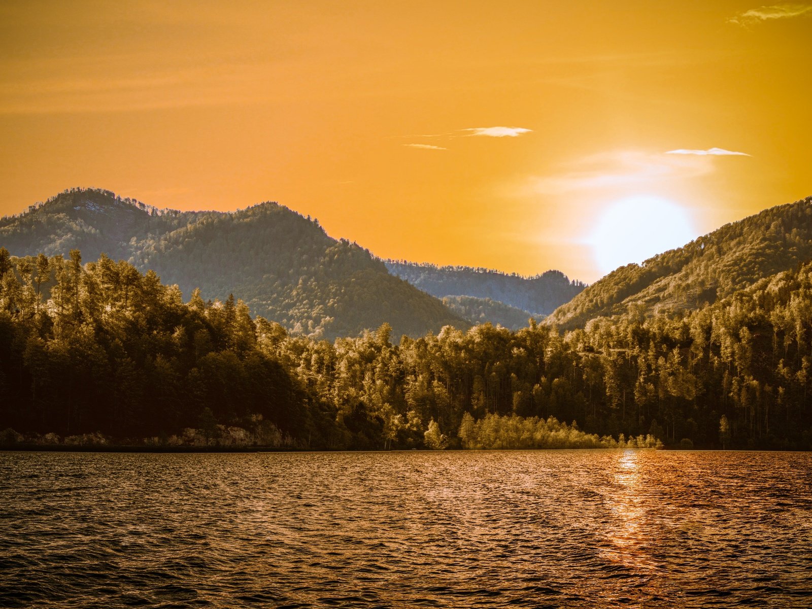 Обои вода, озеро, природа, рассвет, гора, water, lake, nature, dawn, mountain разрешение 7680x4320 Загрузить