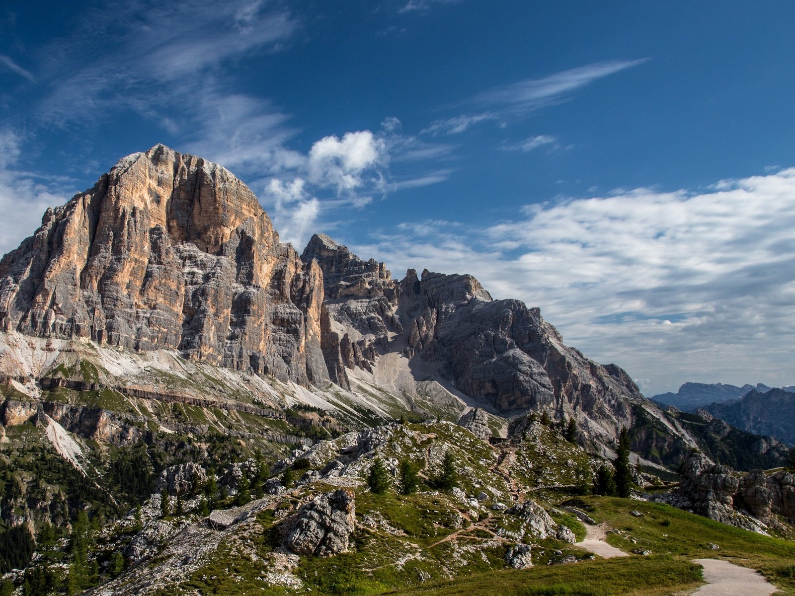 Обои небо, природа, пейзаж, скала, гора, the sky, nature, landscape, rock, mountain разрешение 3840x2160 Загрузить