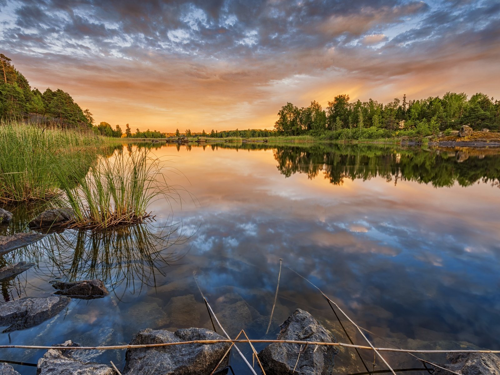 Обои река, камни, закат, фото, рассвет, финляндия, river, stones, sunset, photo, dawn, finland разрешение 3865x2400 Загрузить