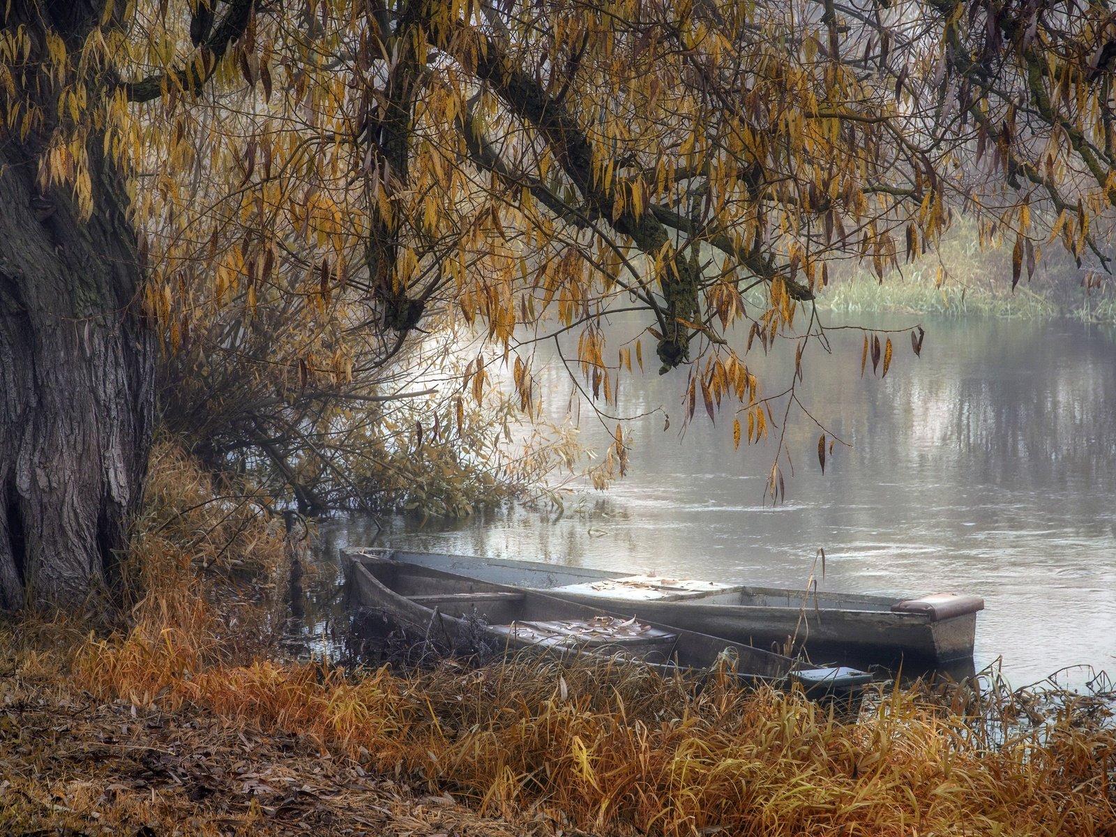 Обои река, осень, лодки, river, autumn, boats разрешение 3840x2160 Загрузить