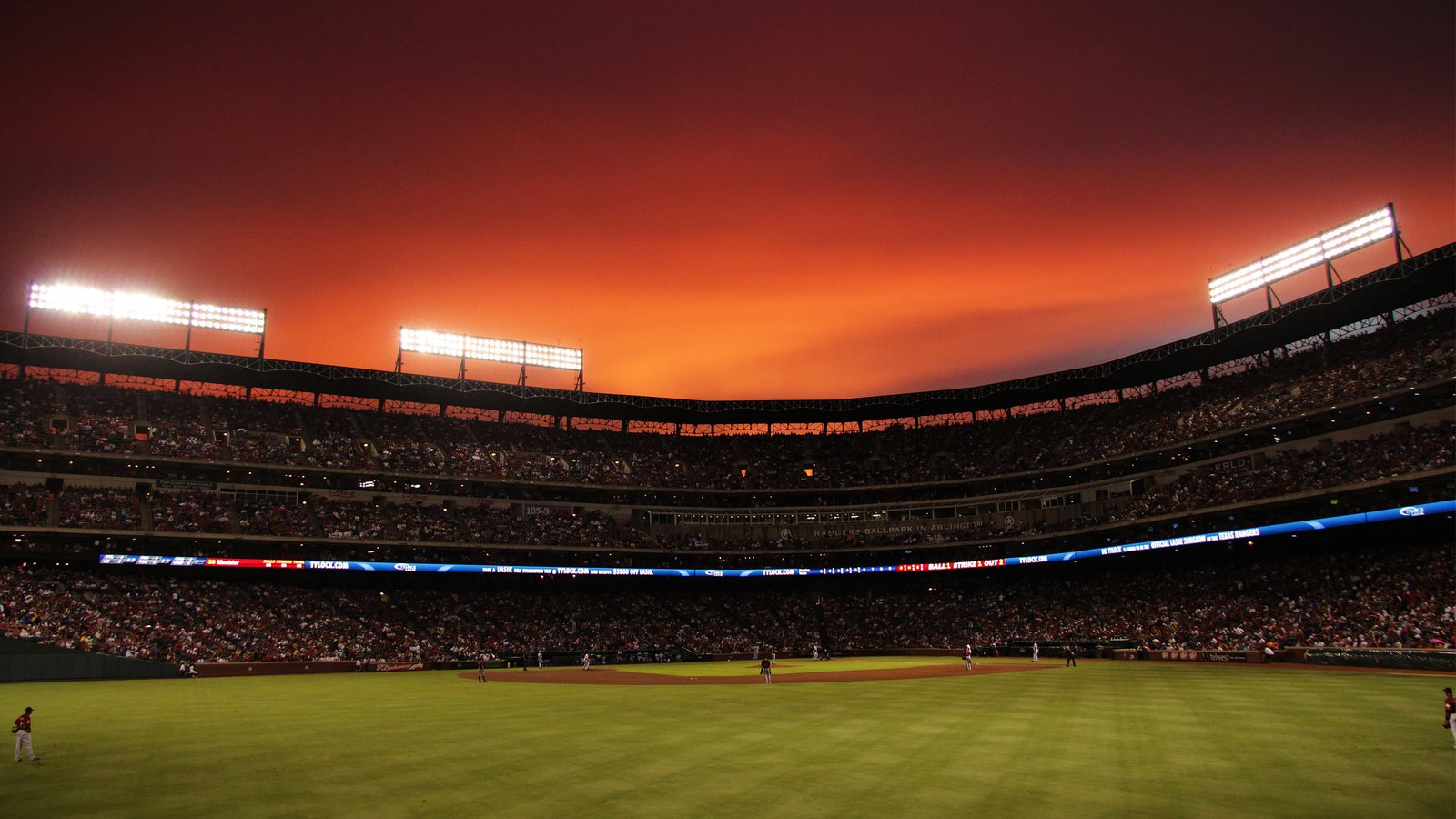 Обои сша, rangers ballpark, стадион, техас, футбольный стадион, usa, stadium, texas разрешение 2560x1600 Загрузить