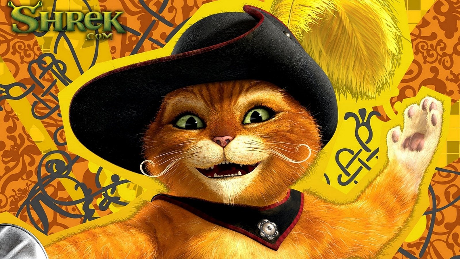 Обои кот, шляпа, шрек, cat, hat, shrek разрешение 1920x1080 Загрузить