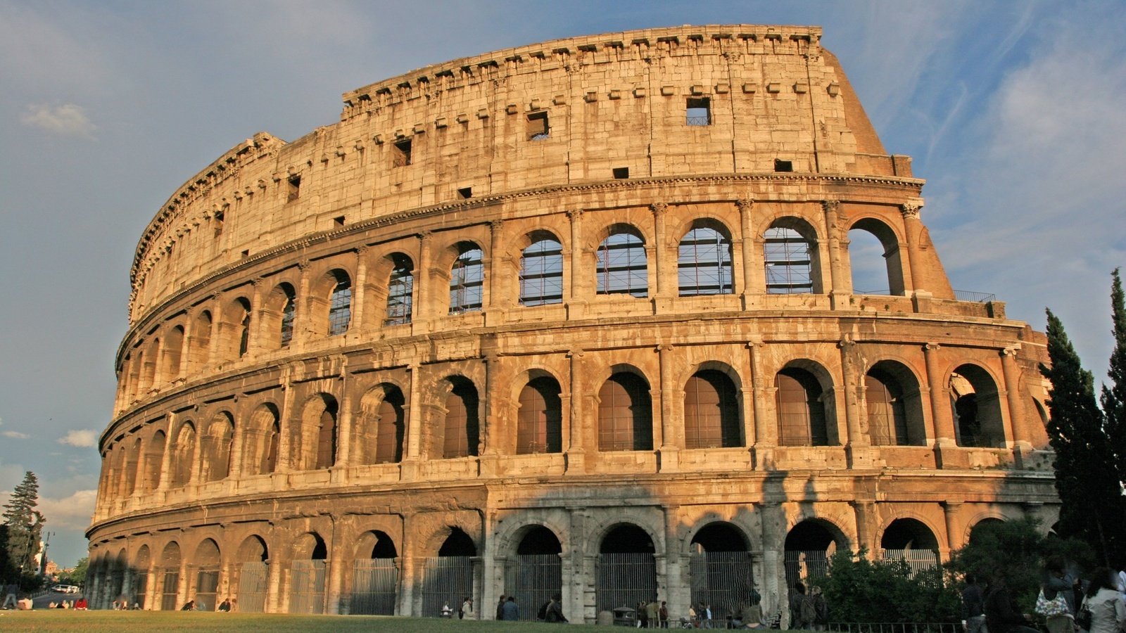 Обои небо, закат, колизей, the sky, sunset, colosseum разрешение 1920x1280 Загрузить