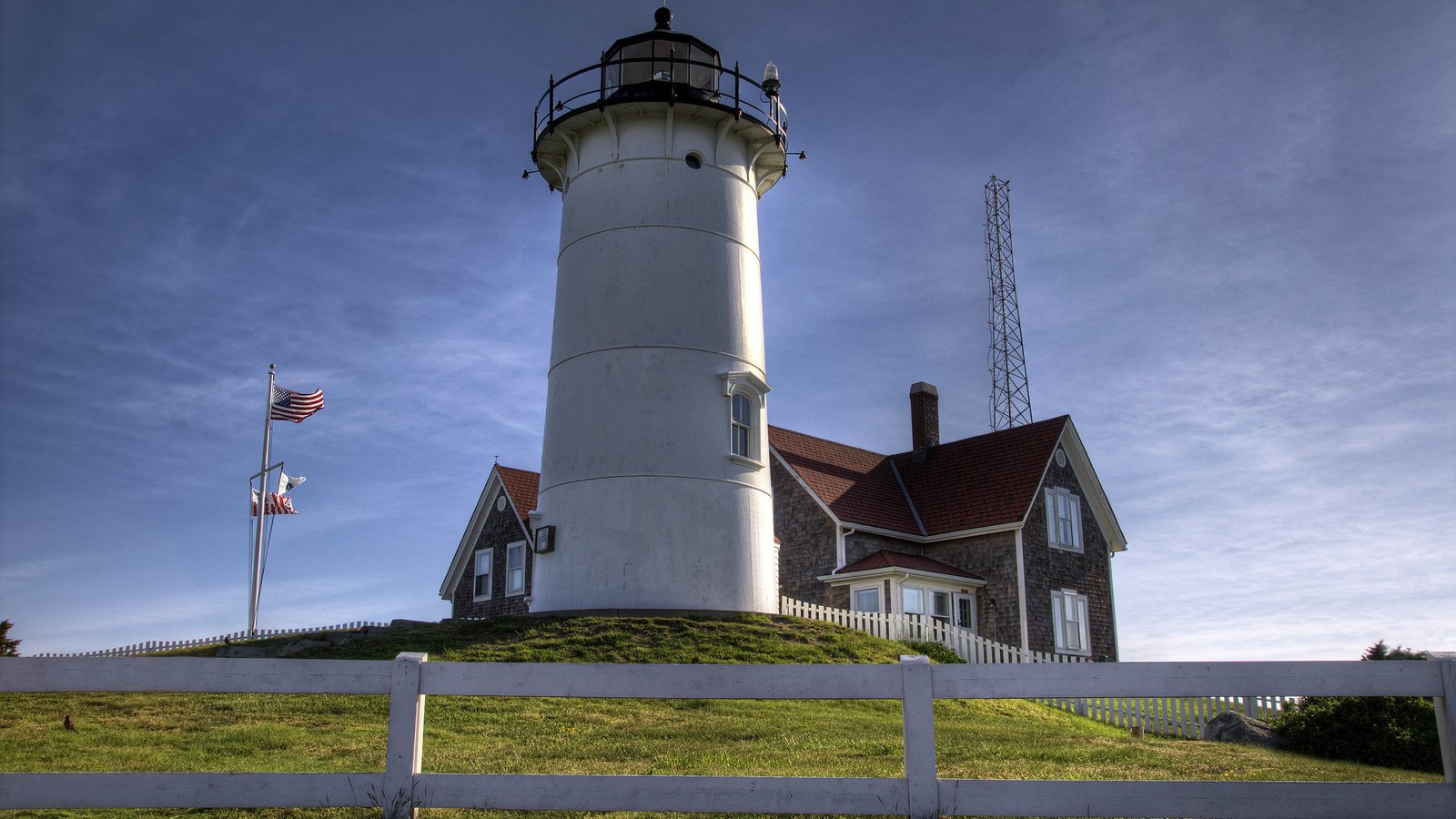 Обои небо, маяк, сша, the sky, lighthouse, usa разрешение 2560x1600 Загрузить