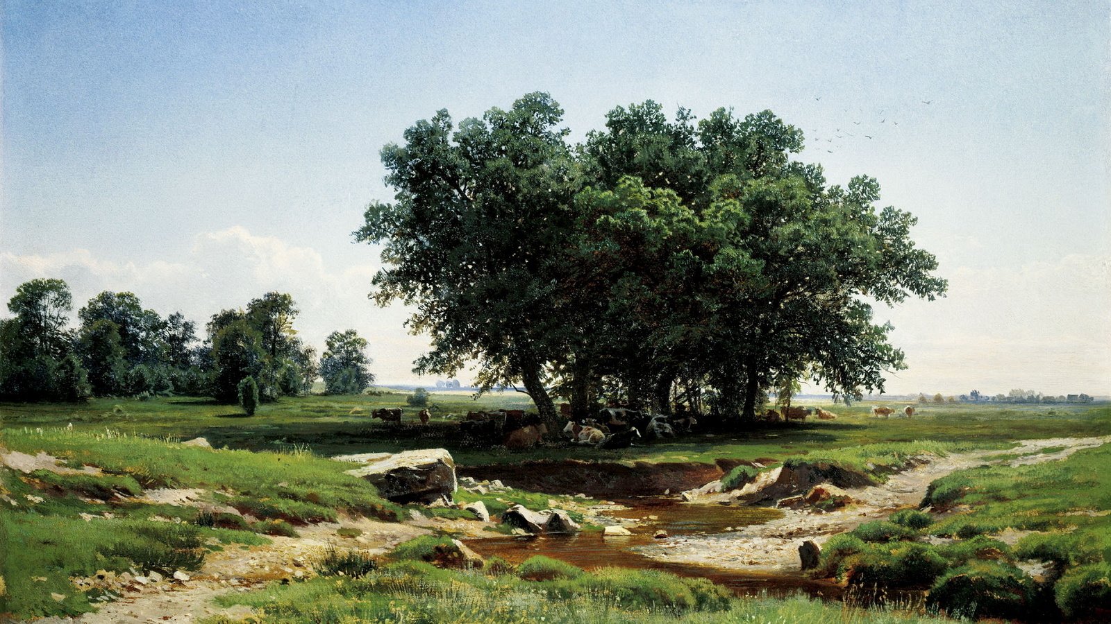 Обои картина, шишкин, в тени, picture, shishkin, in the shadows разрешение 2203x1300 Загрузить