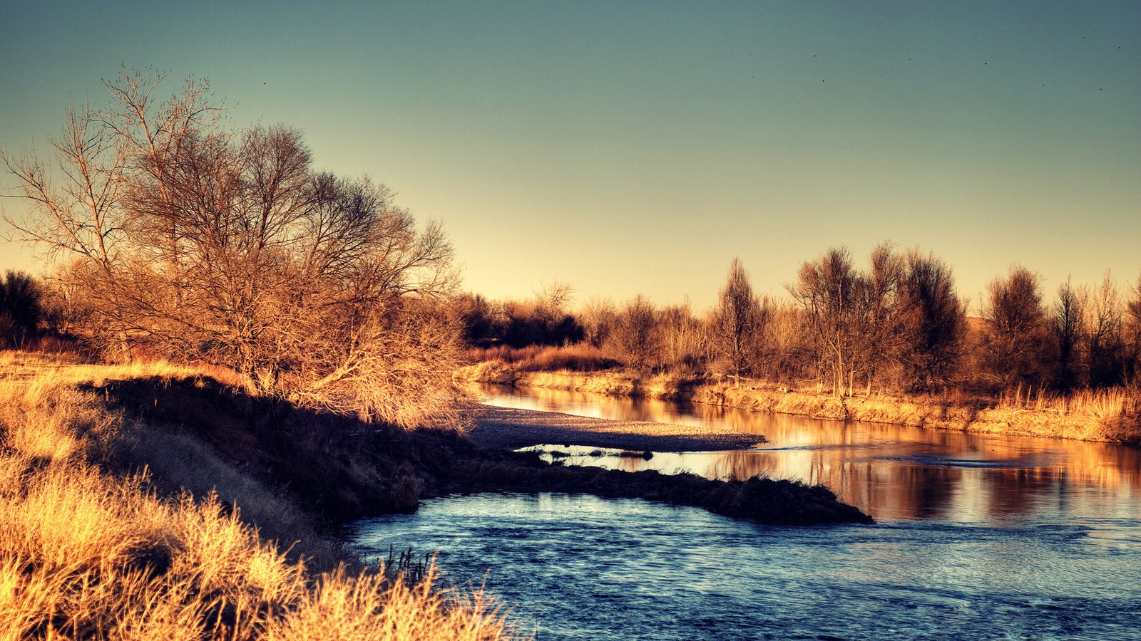 Обои река, осень, кустарник, river, autumn, shrub разрешение 1920x1200 Загрузить