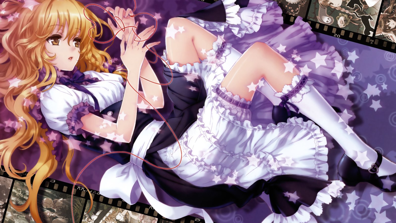 Обои горничная, kirisame marisa, в платье, тохо, marisa kirisame, the maid, dress, touhou разрешение 1920x1200 Загрузить