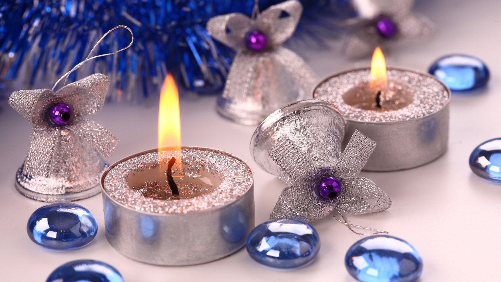 Обои свечи, новый год, с новым годом, candles, new year, happy new year разрешение 1920x1200 Загрузить