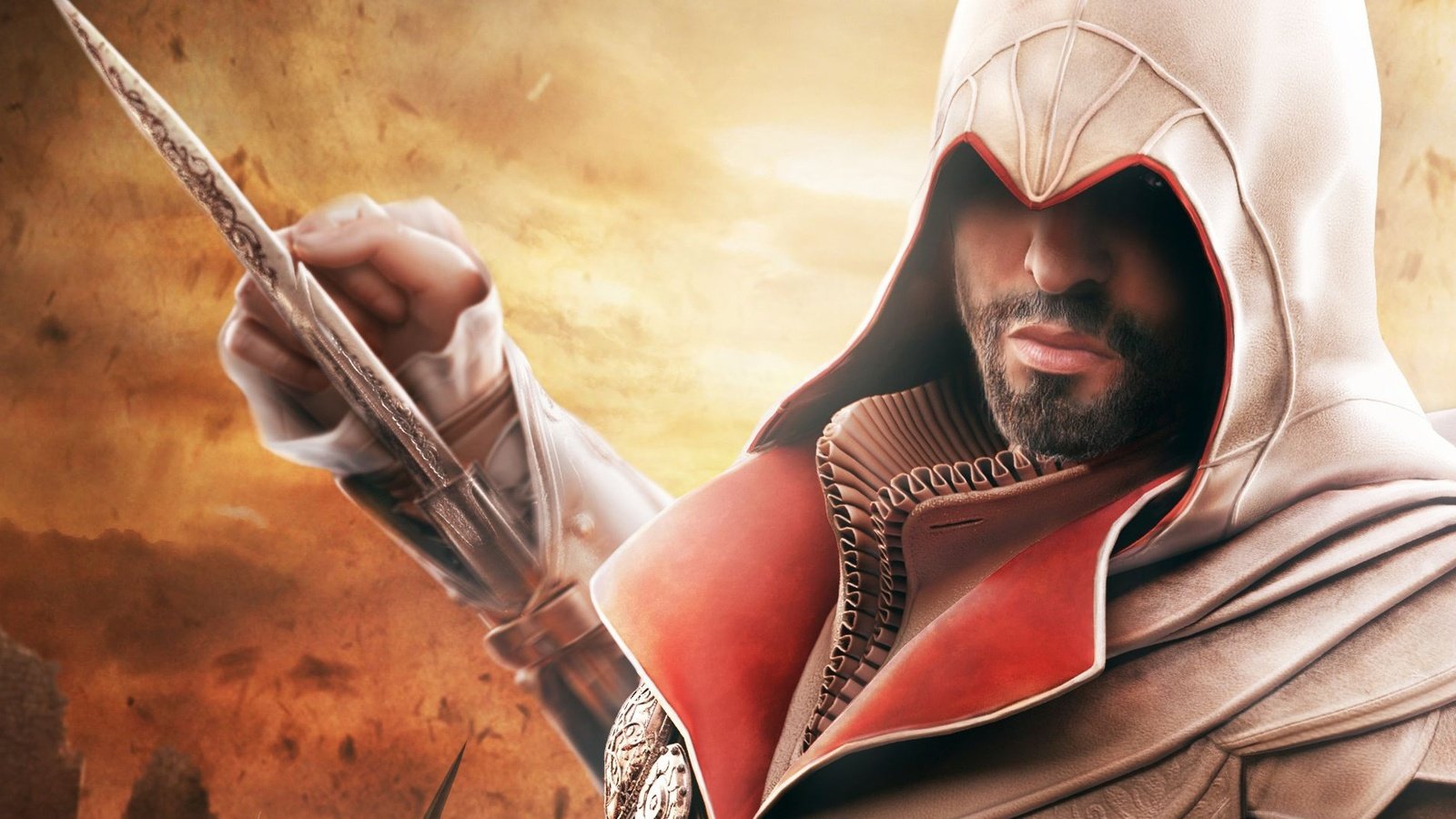 Обои assassins creed, ассасин, братство, эцио, assassin, brotherhood, ezio разрешение 1920x1200 Загрузить